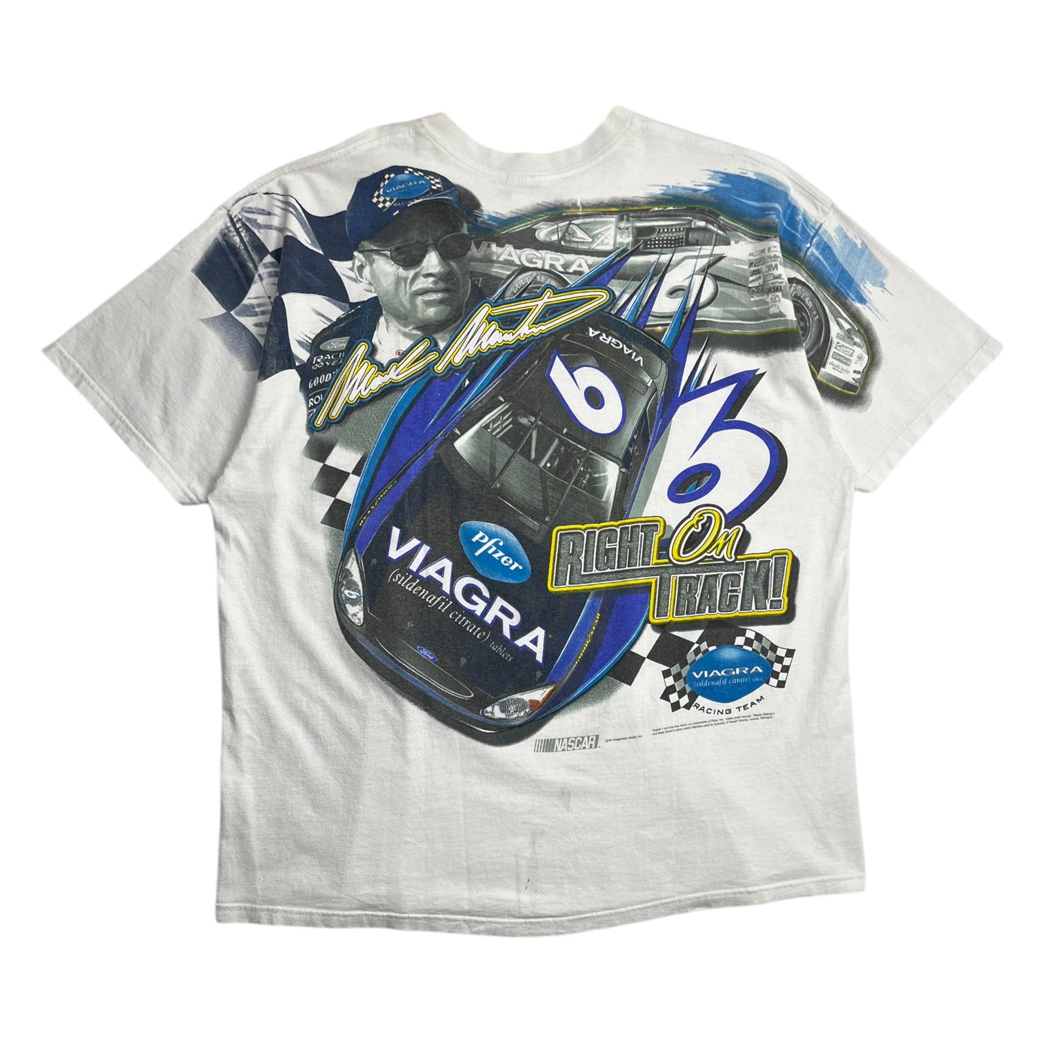 Vintage Viagra Racing T-Shirt White