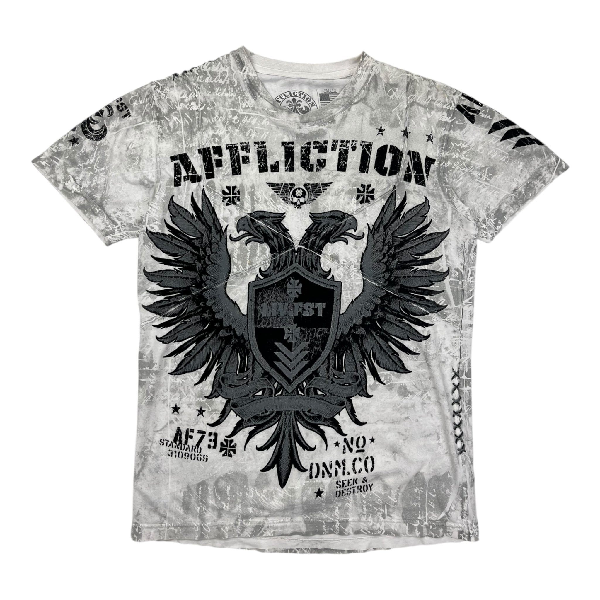 Vintage Y2K Affliction Eagle Crest T-Shirt