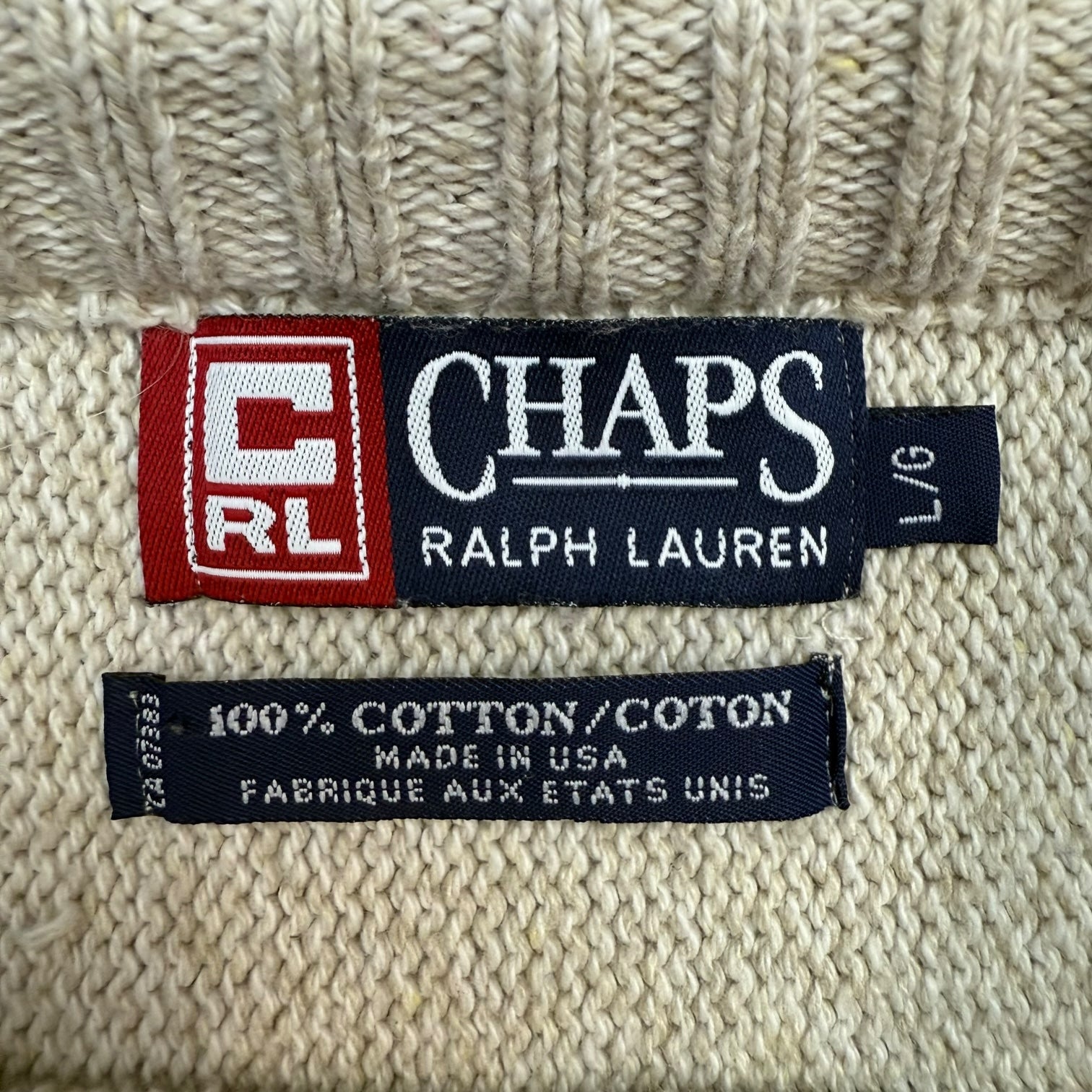 Vintages Chaps By Ralph Lauren Knit Sweater Multicolour