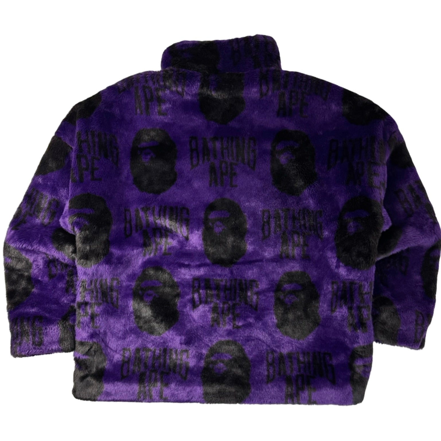 Bape B Boy Fur Jacket Purple