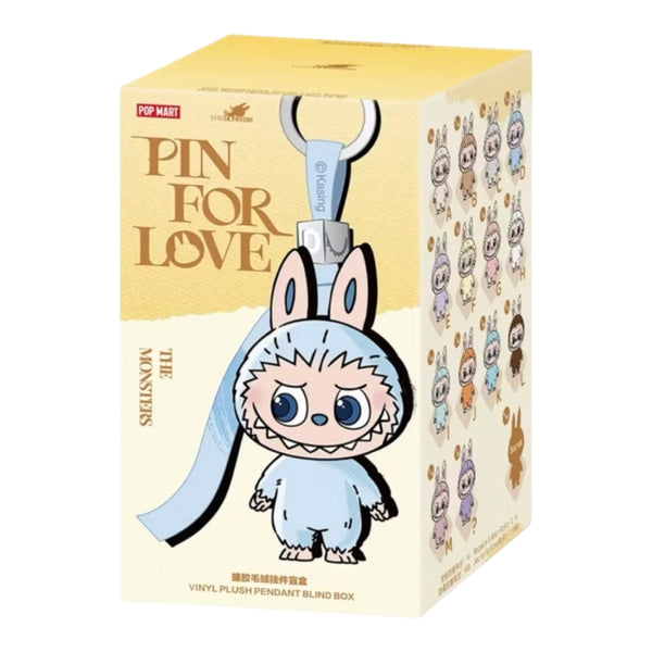 Pop Mart Labubu The Monsters Pin for Love Series Vinyl Plush Pendant (