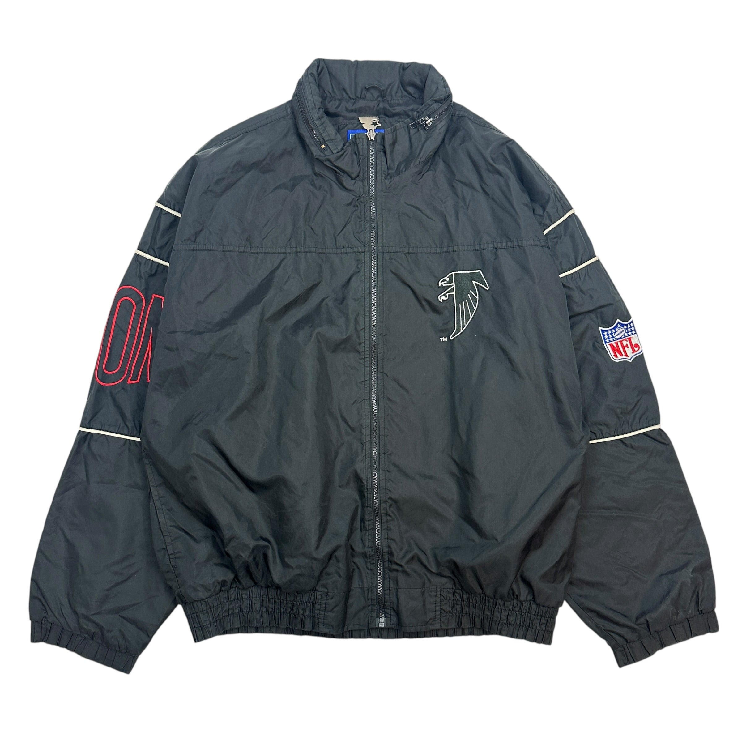 Vintage Starter Atlanta Falcons Windbreaker Black