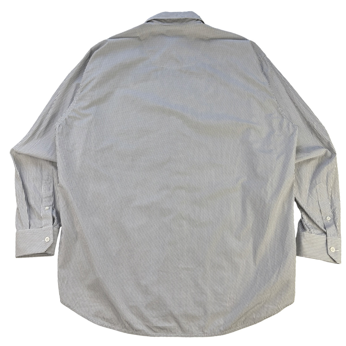 Balenciaga Gothic Logo Pinstripe Shirt