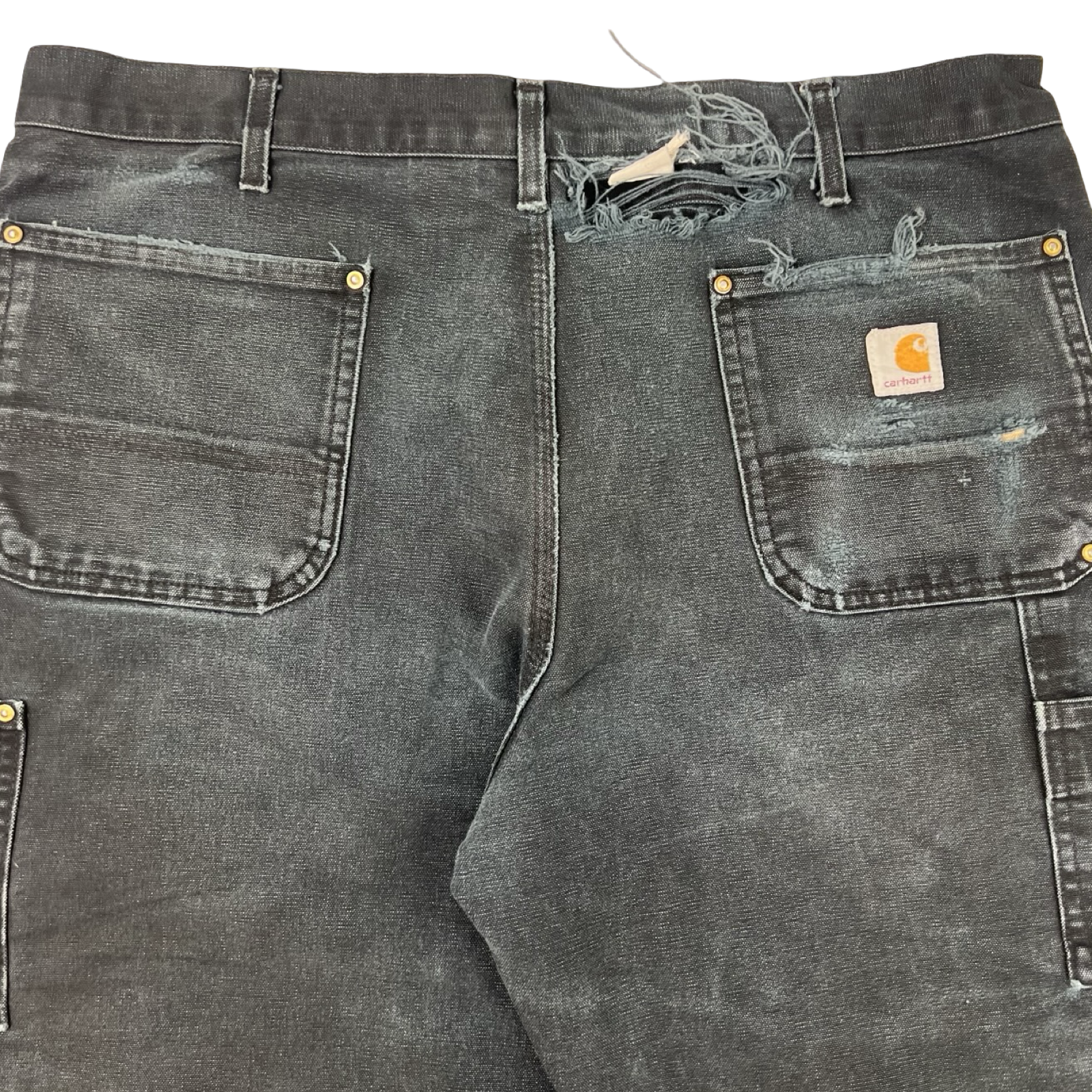 Vintage Distressed Carhartt Double Knee Pant Black