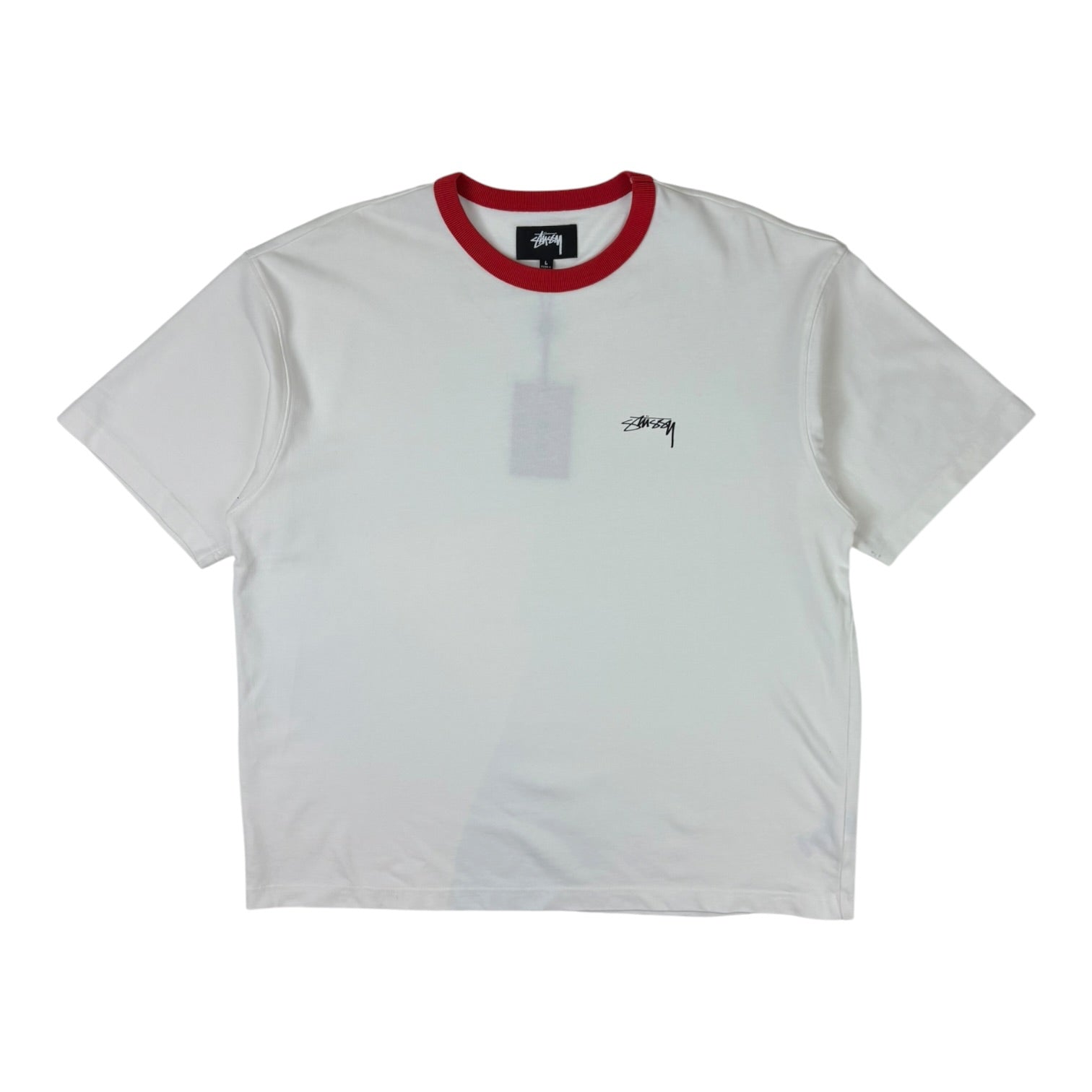 Stussy SS Logo Ringer Tee White
