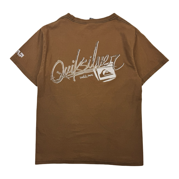 Vintage Y2K Quiksilver Hawaii Surf T-Shirt Light Brown