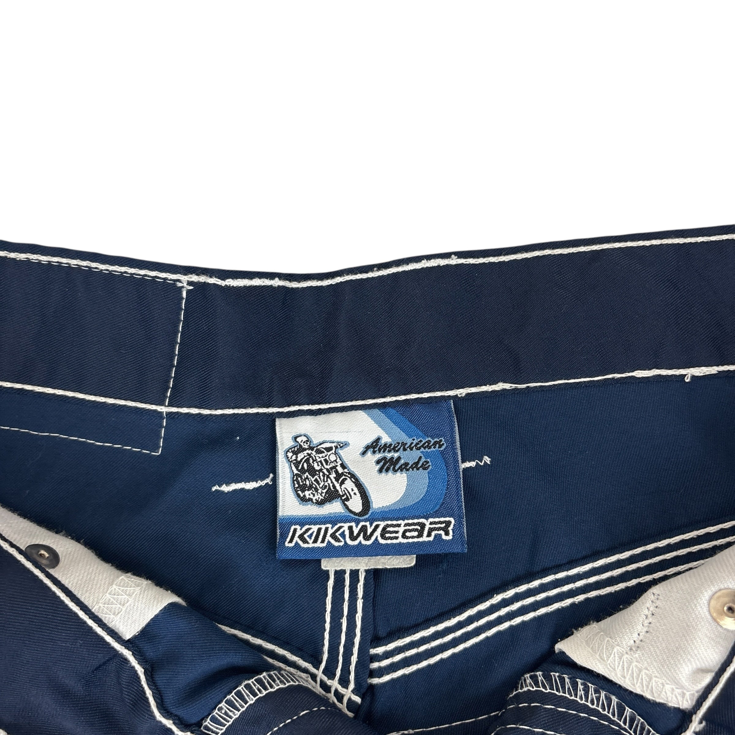 Vintage Y2K Kikwear Contrast Pants Blue