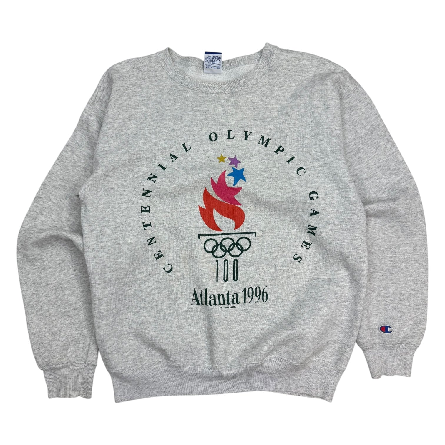 1996 Champion Atlanta Olympics Crewneck Grey