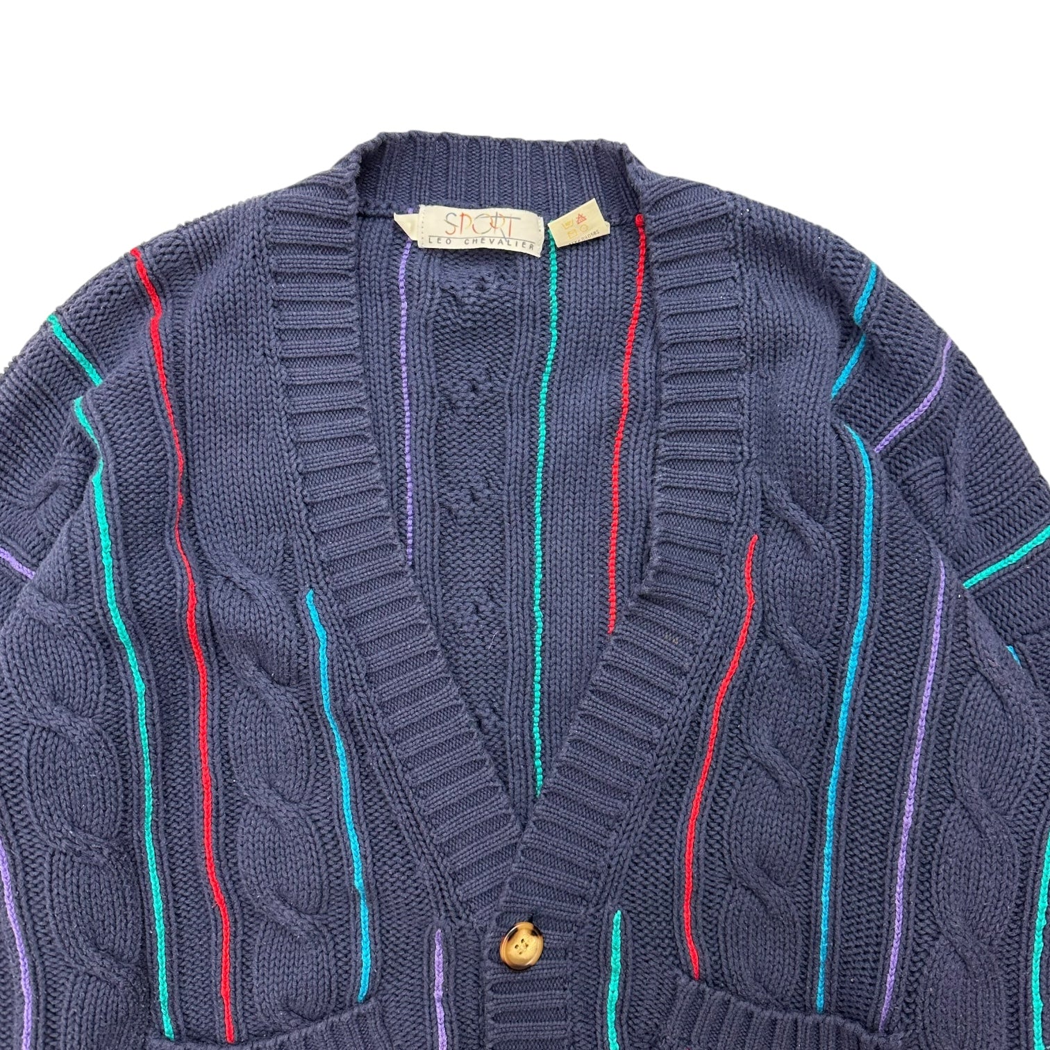 Vintage Knit Button Up Cardigan Multicolour