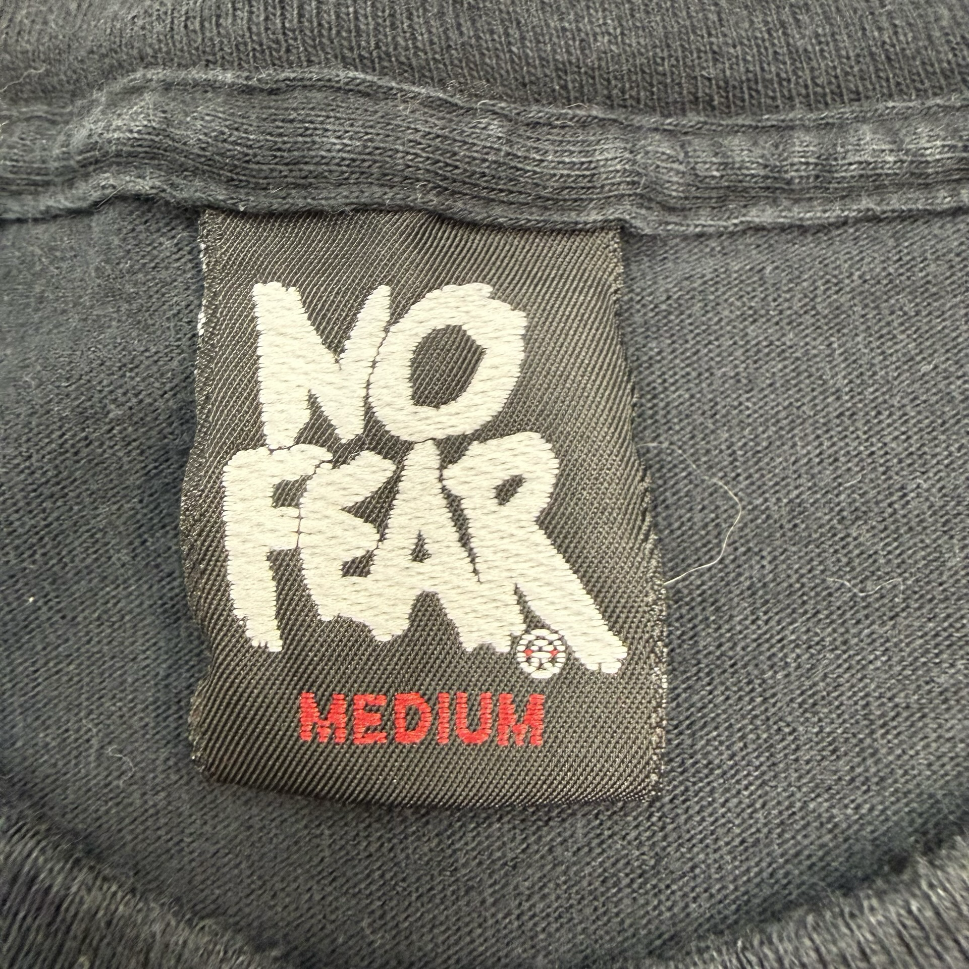 Vintage No Fear ‘Living..Worth Dying For…’ Tee Black