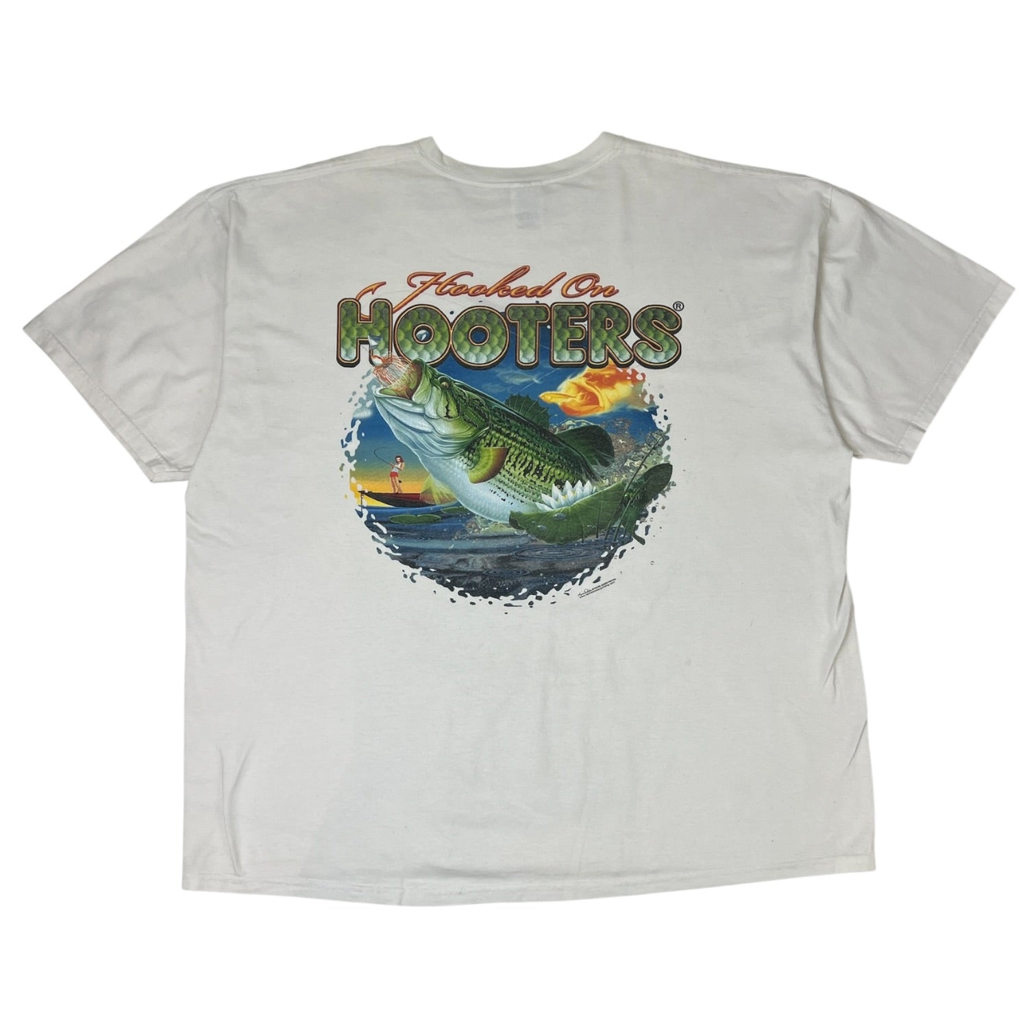 Vintage Hooters “Hooked on Hooters” T-Shirt Grey