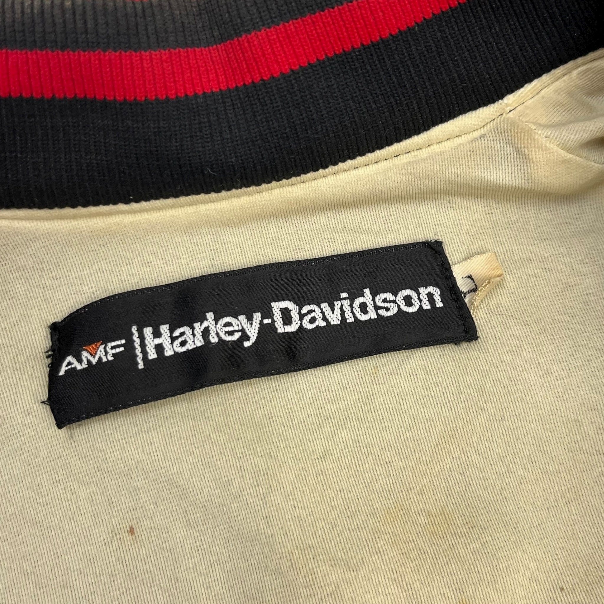 Vintage AMF Harley Davidson Satin Jacket
