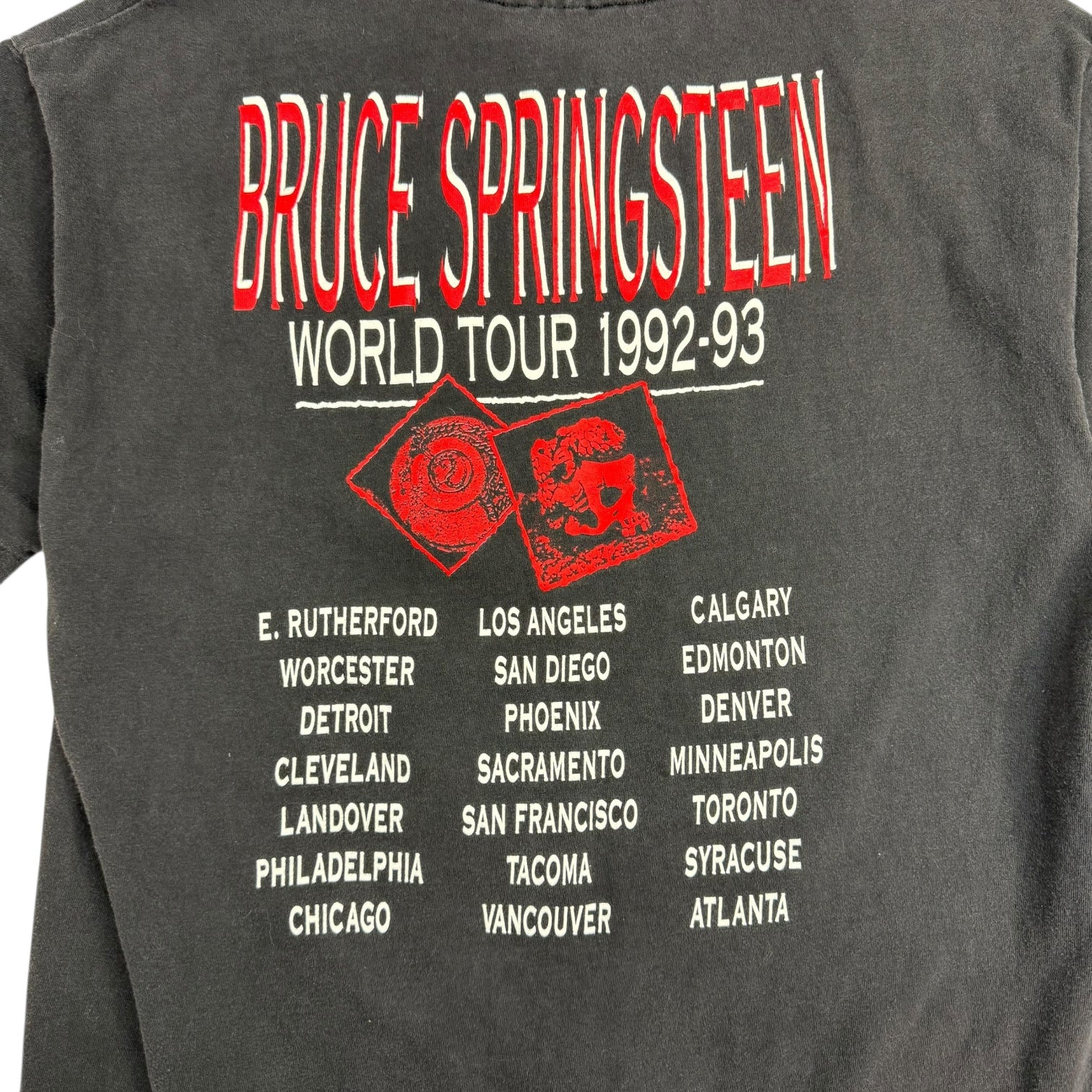 1992 Bruce Springsteen Tour T-Shirt Black