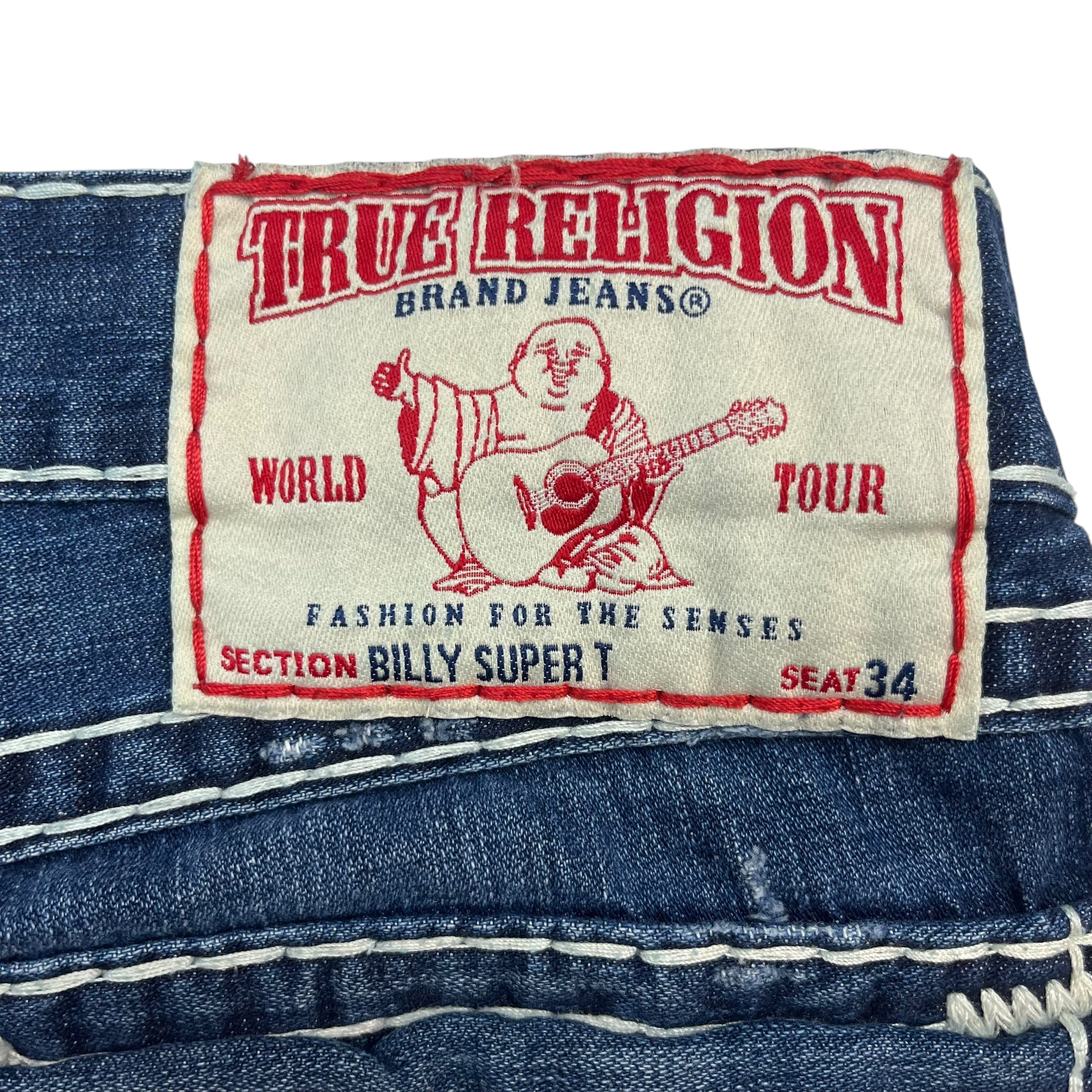 Vintage True Religion Billy Super T Denim Pants Medium Wash Blue