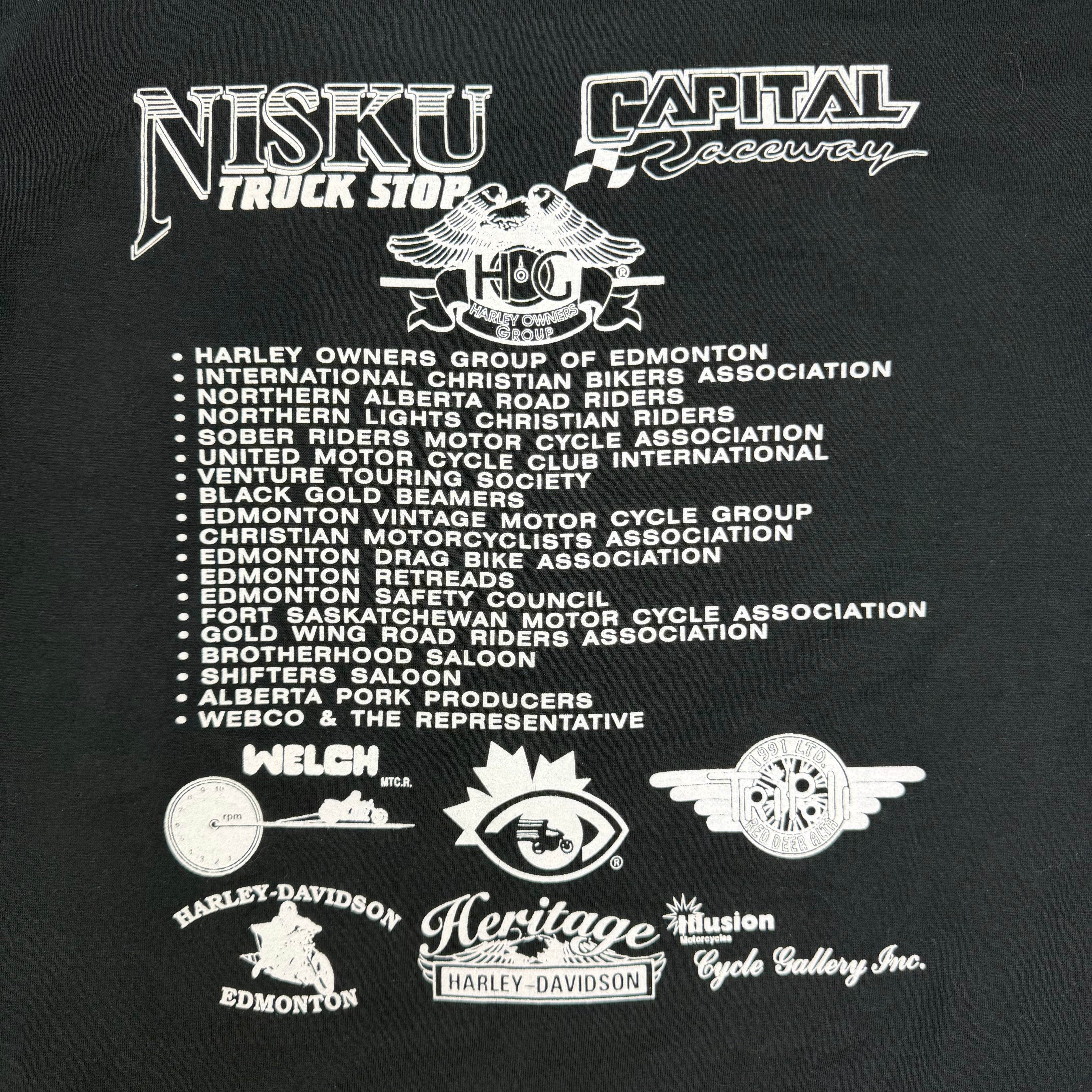 Vintage Alberta Gypsy Run Rider Tee Black