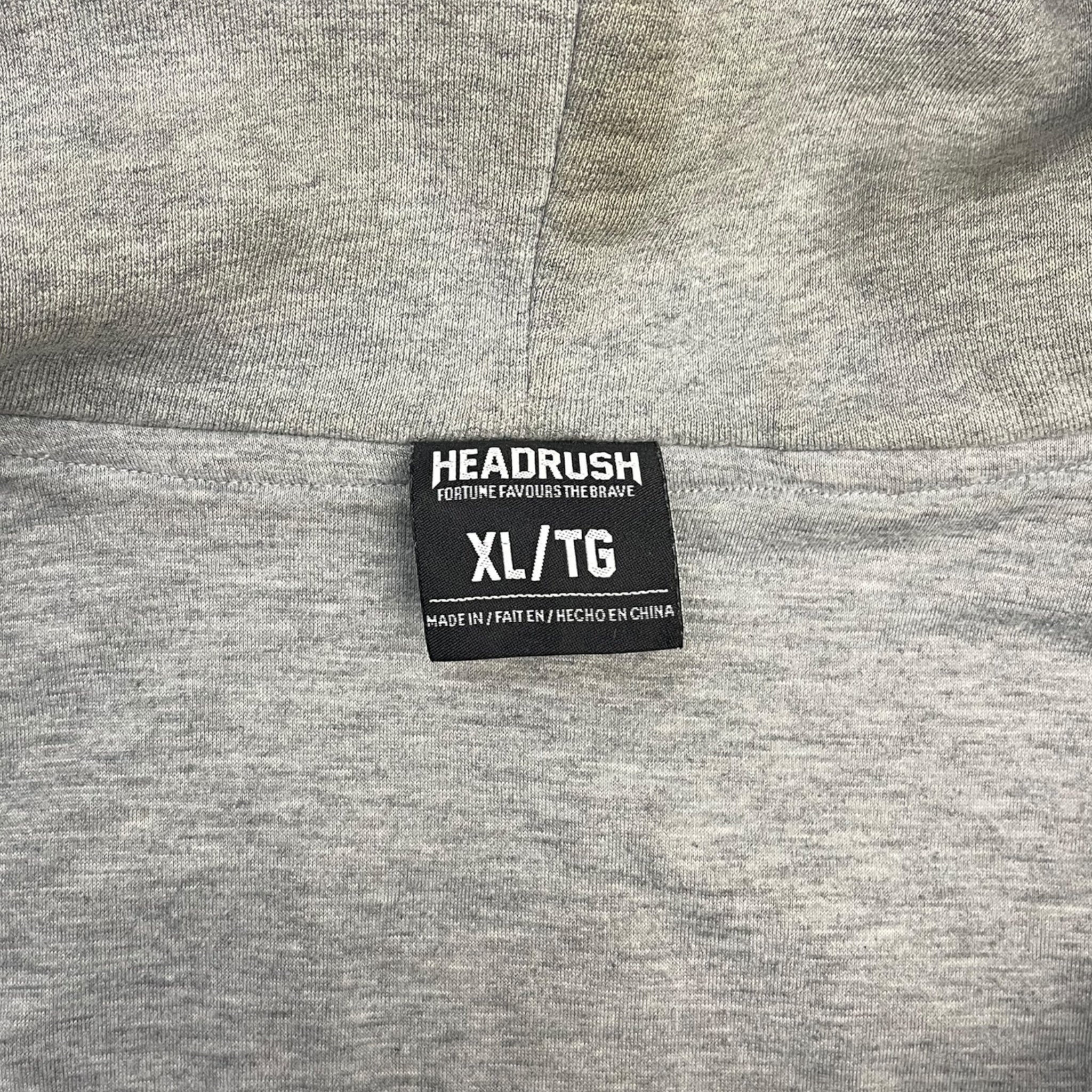 Y2K Headrush Embroidered Biker Zip Up Hoodie