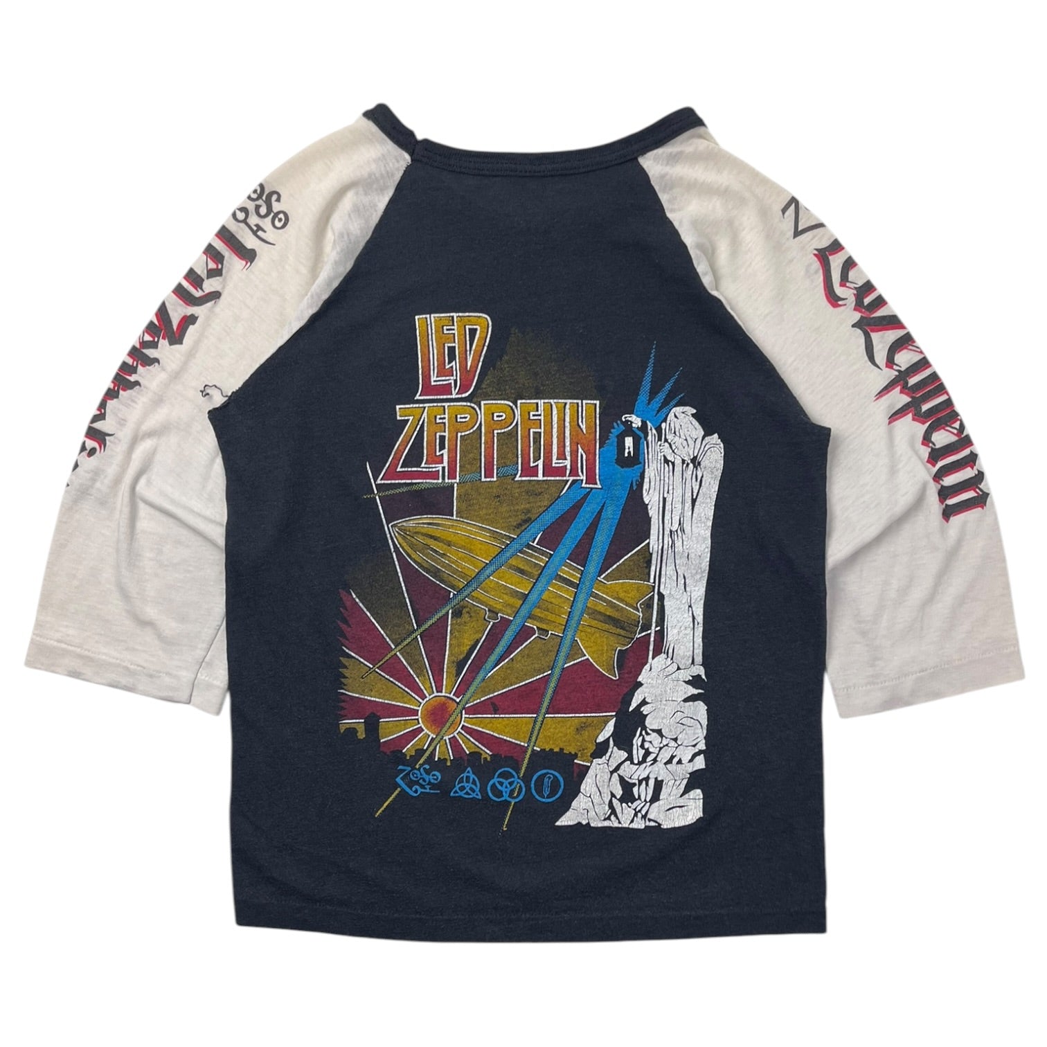 Vintage 80s Led Zepplin Raglan Sleeve Band S/S T-Shirt