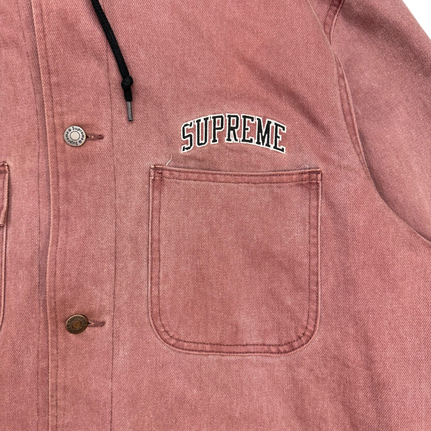 Supreme Hooded Chore Coat Dusty Rose