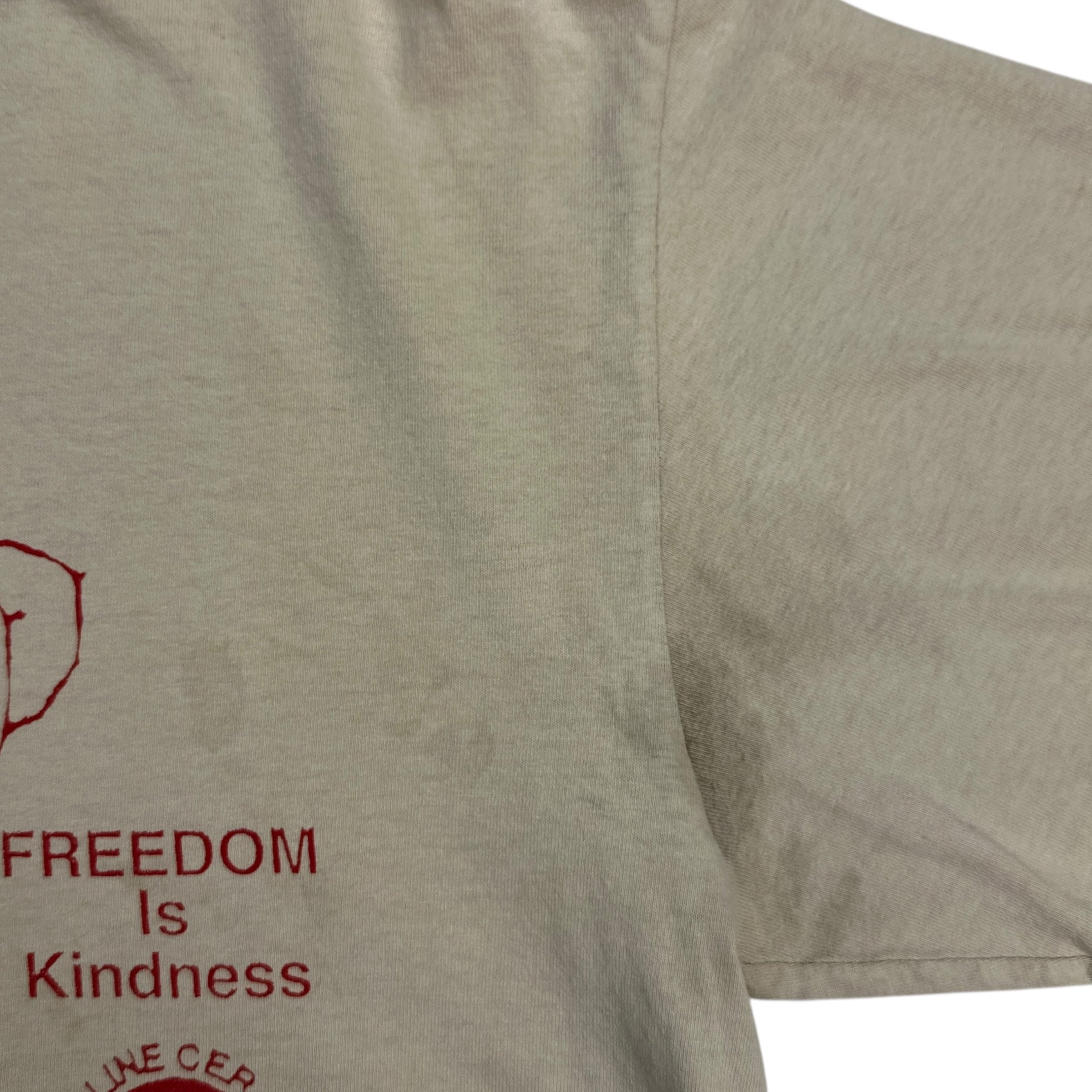 Online Ceramics “Kindness is Free” Tee Peach/Tan