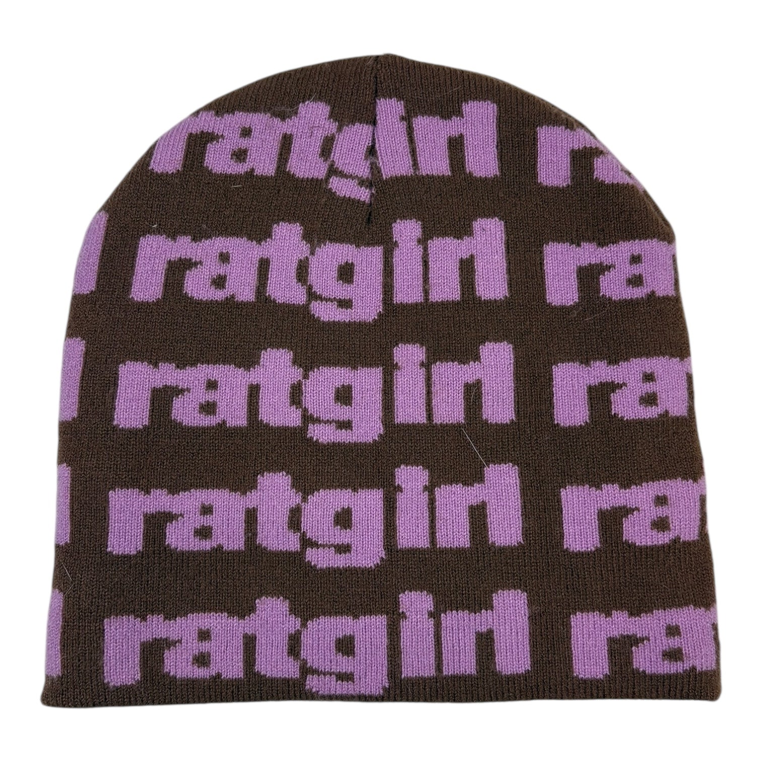 Stray Rats “Ratgirl” Skullcap Beanie Brown