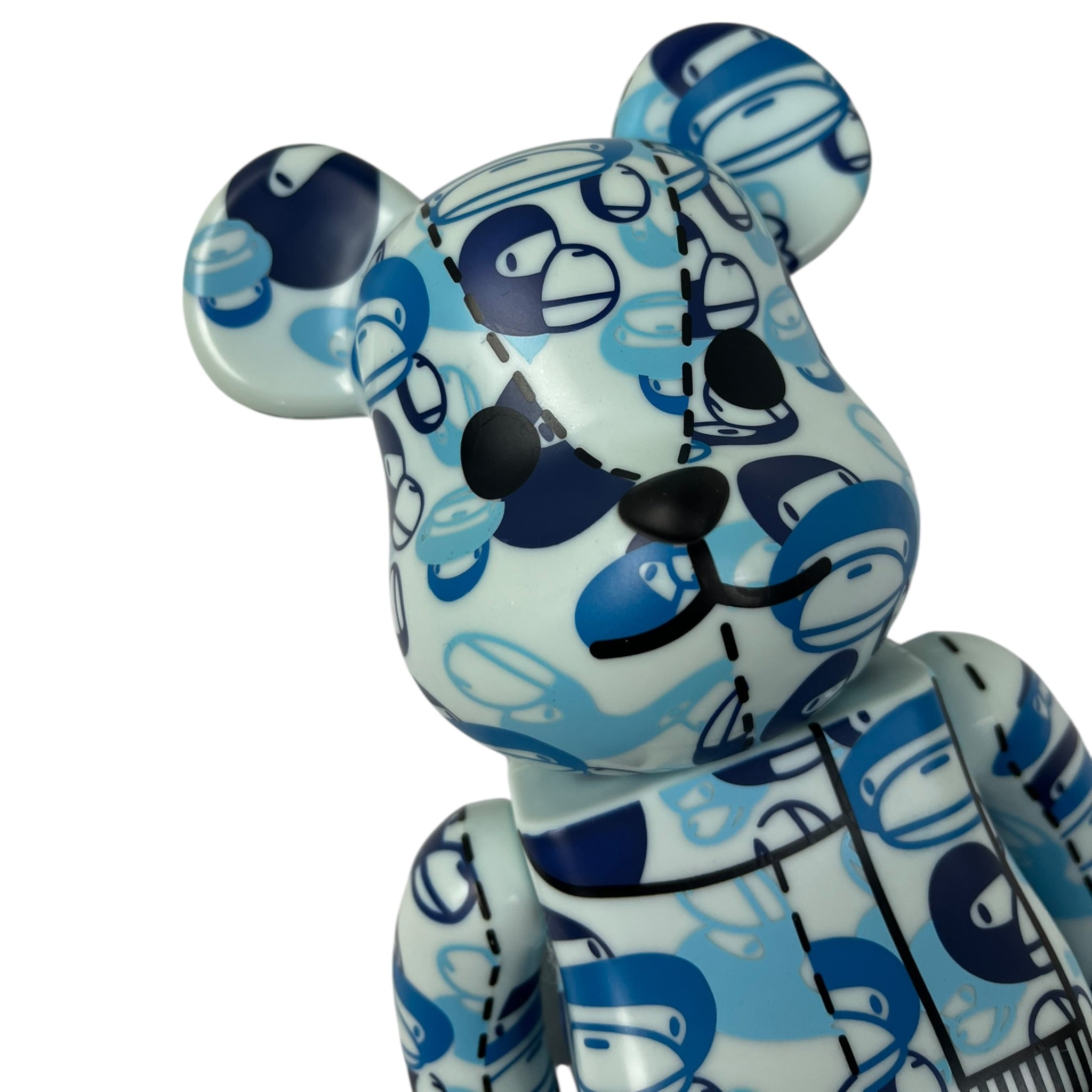 BAPE x Bear Brick Baby Milo Camo 400% Blue