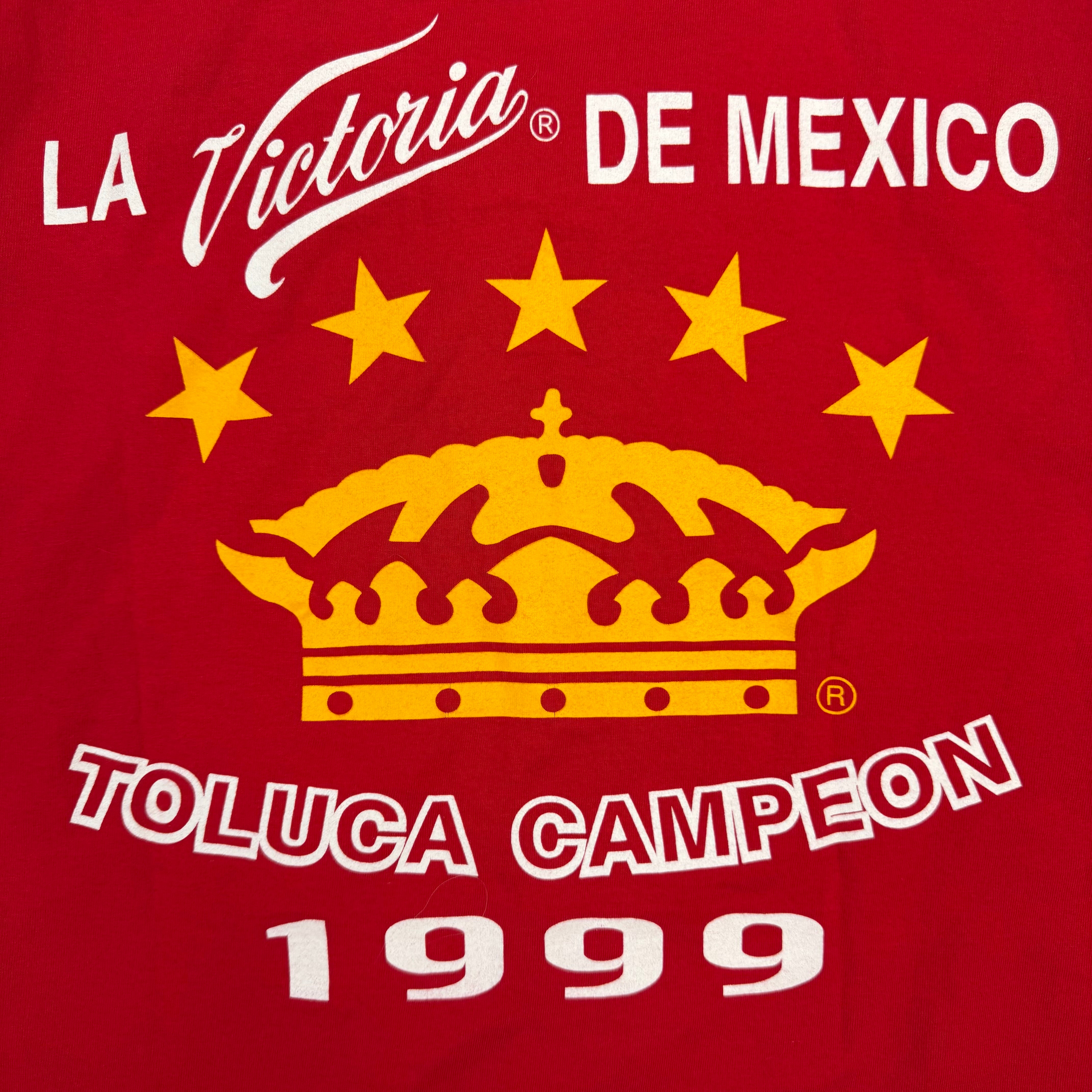 1999 Toluca FC Championship Tee Red
