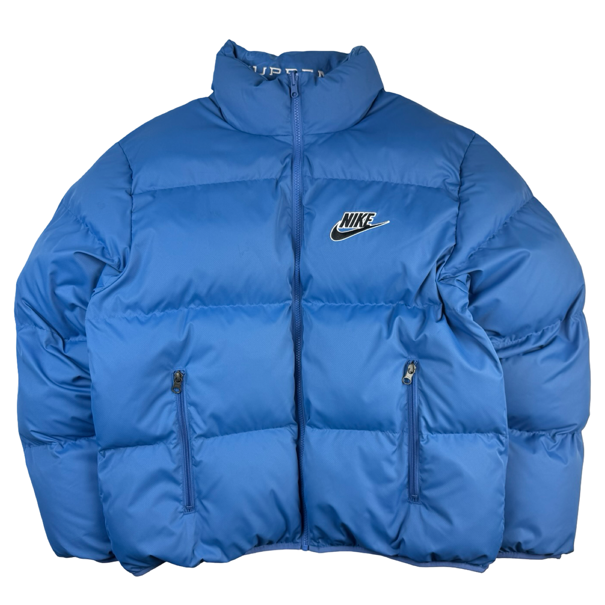 Supreme Nike Reversible Puffy Jacket Blue
