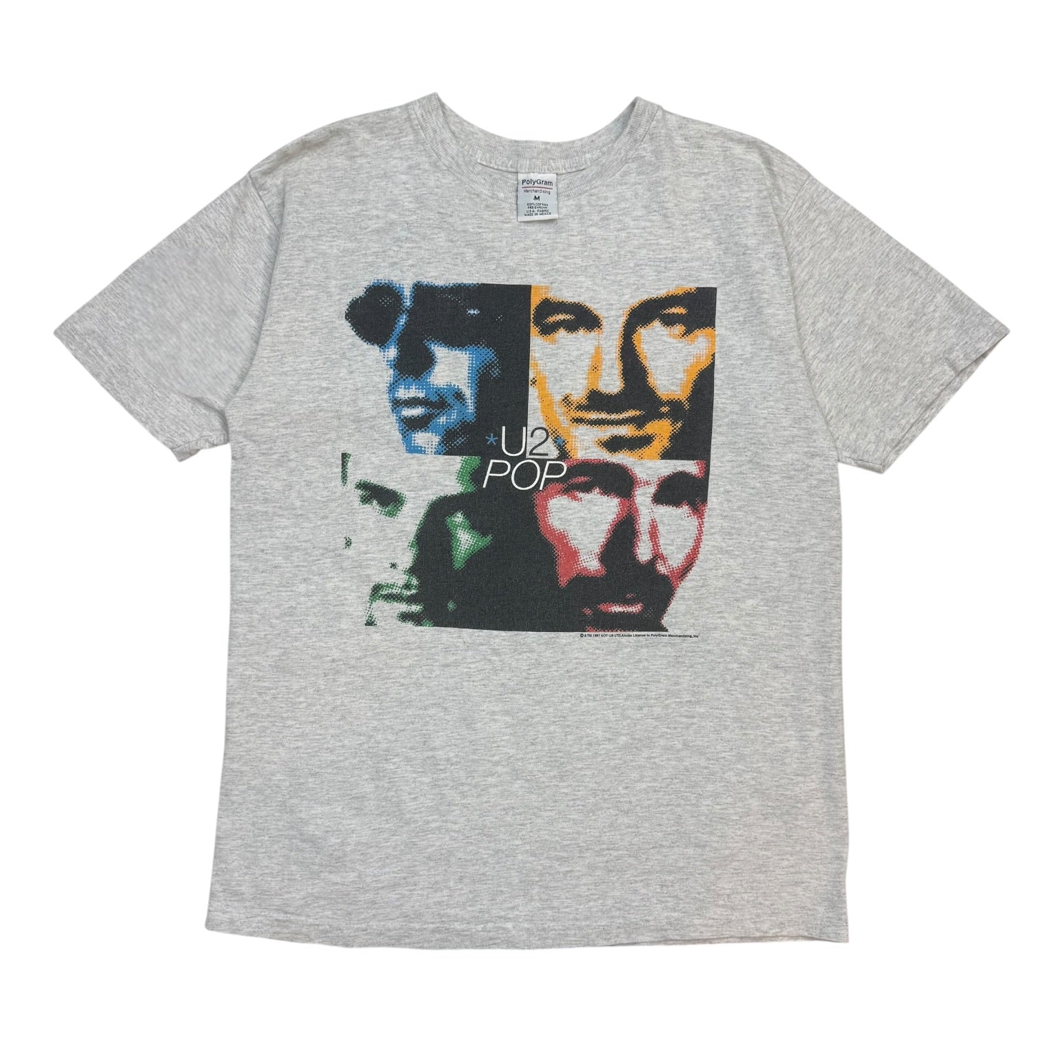 1997 U2 Pop Mart Tour Tee Grey