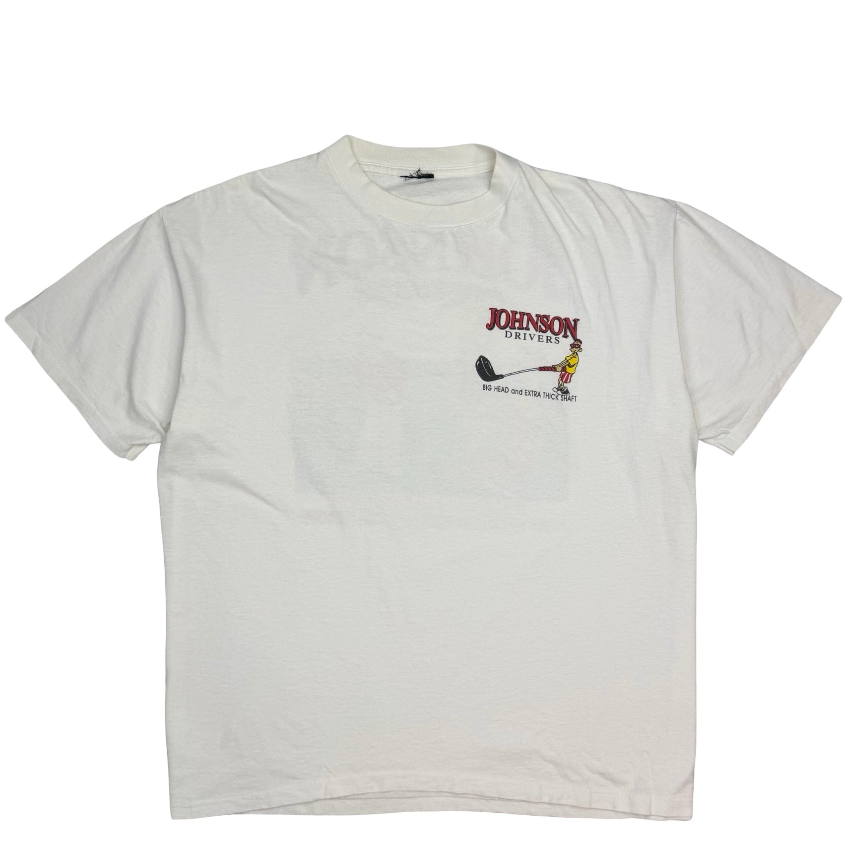 Vintage Johnson Drivers “It’s Easy To Reach The Hole…” Tee White