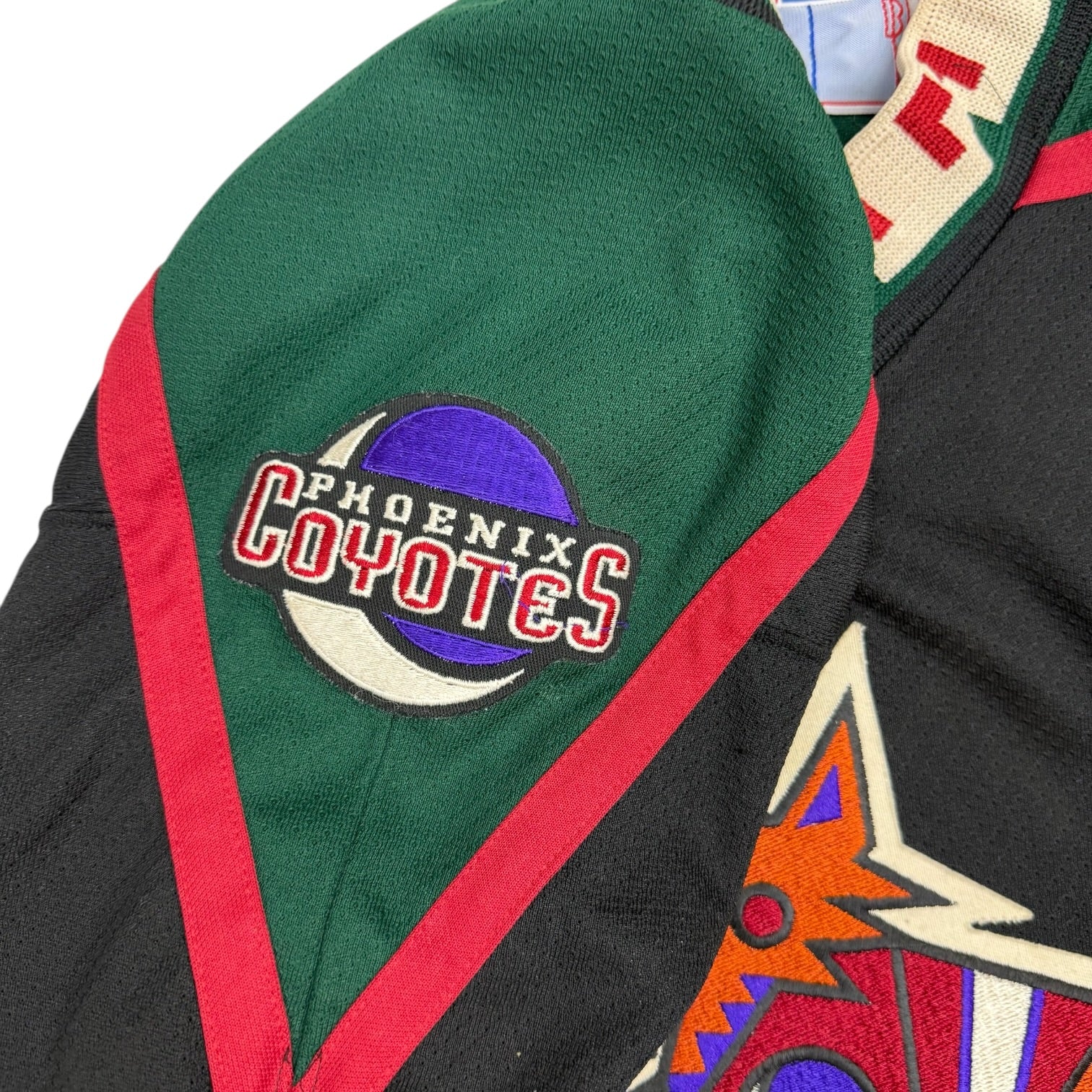 Vintage CCM Phoenix Coyotes Kachina Jersey Black/Maroon