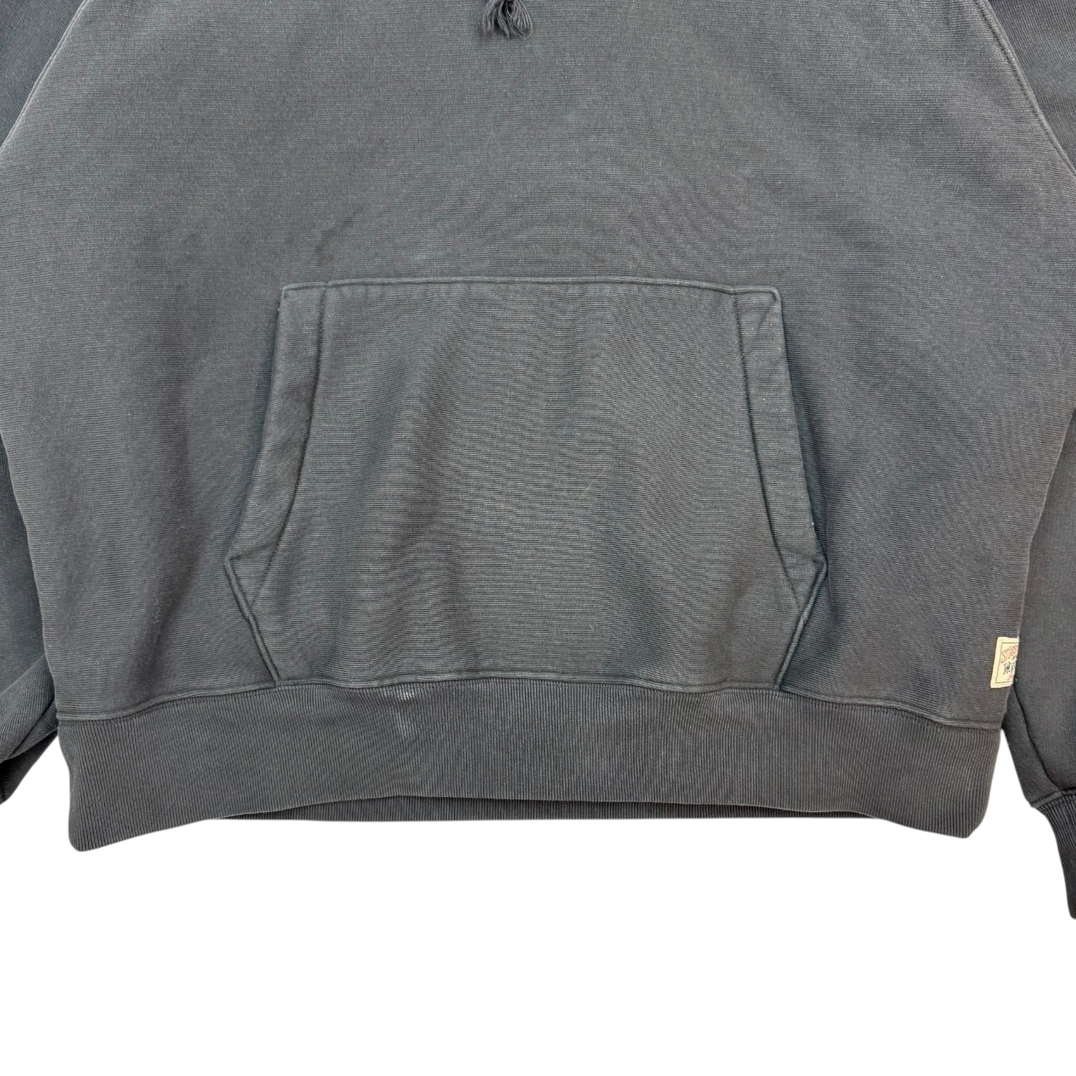 Stussy Raglan Fleece Workwear Hoodie Washed Black