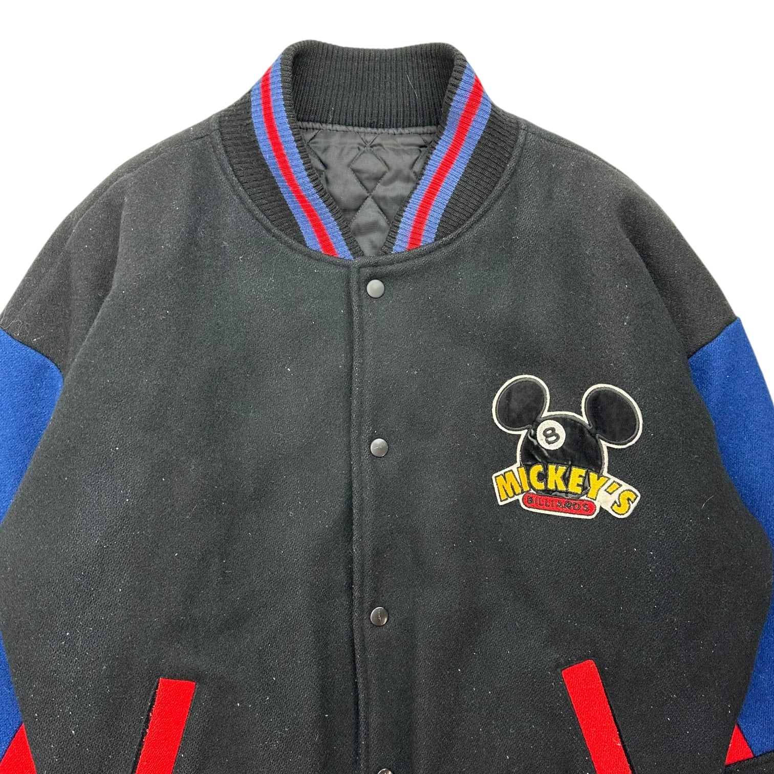 Vintage Disney Mickey Mouse ‘Mickey’s Billiards’ 8 Ball Varsity Jacket