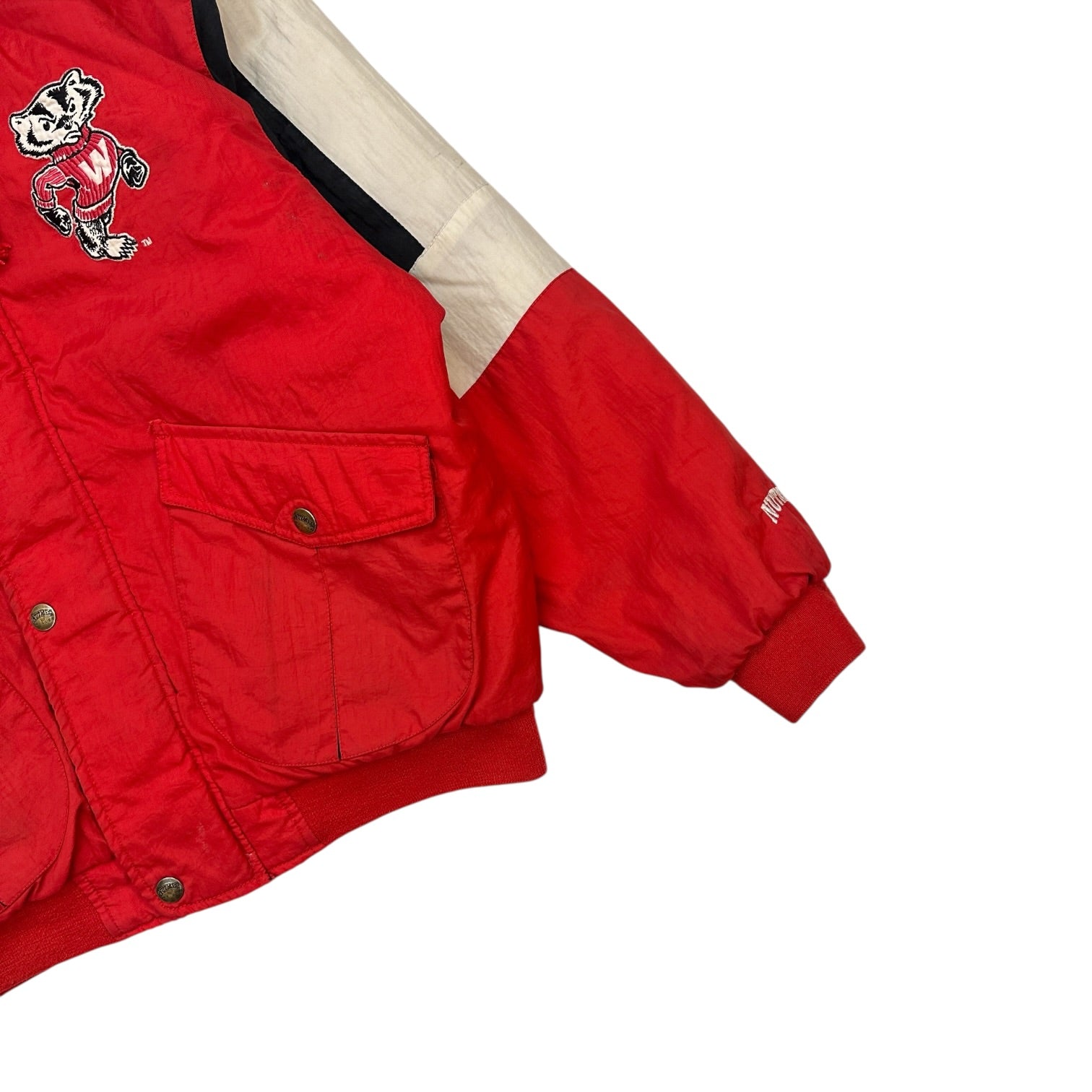 Vintage Nutmeg Wisconsin Badgers Jacket Red