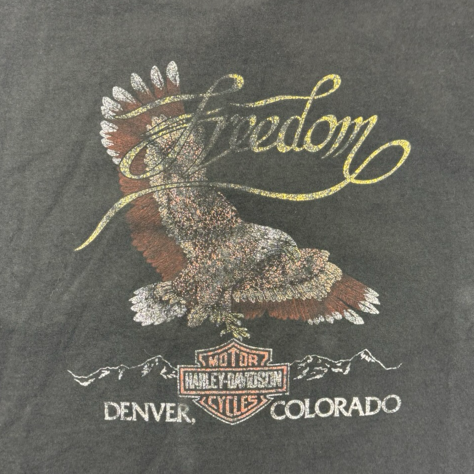 1998 Harley Davidson Henley Quarter Button Shirt