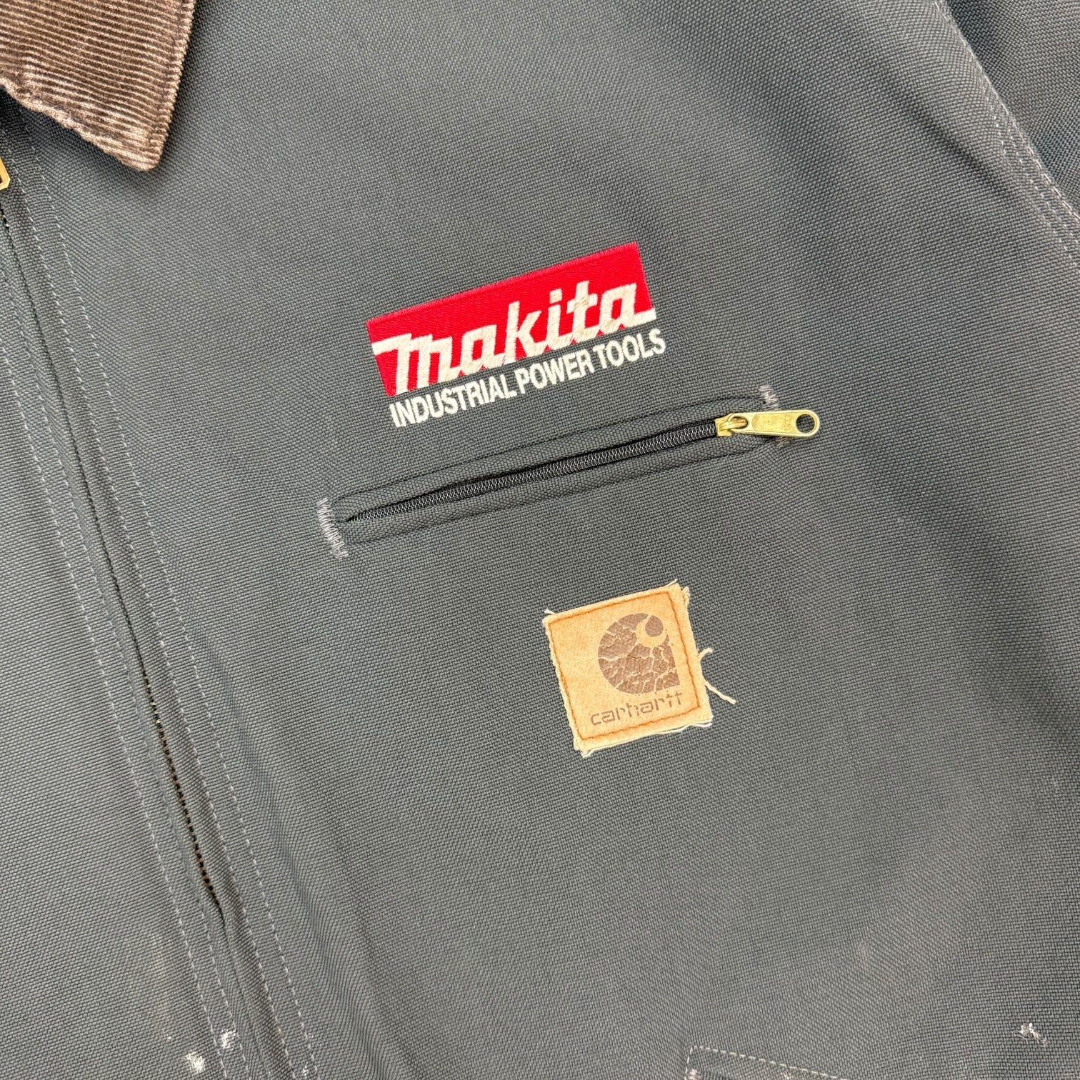 Vintage Carhartt Detroit Jacket Charcoal Black