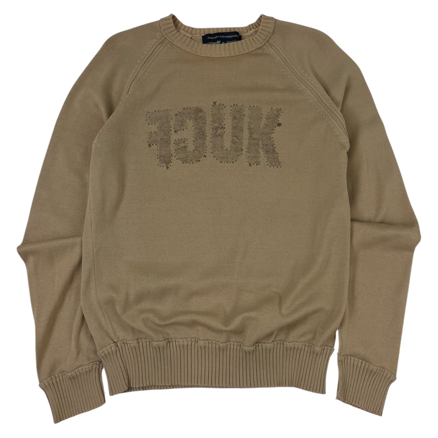French Connection FCUK Crewneck Sweater Beige