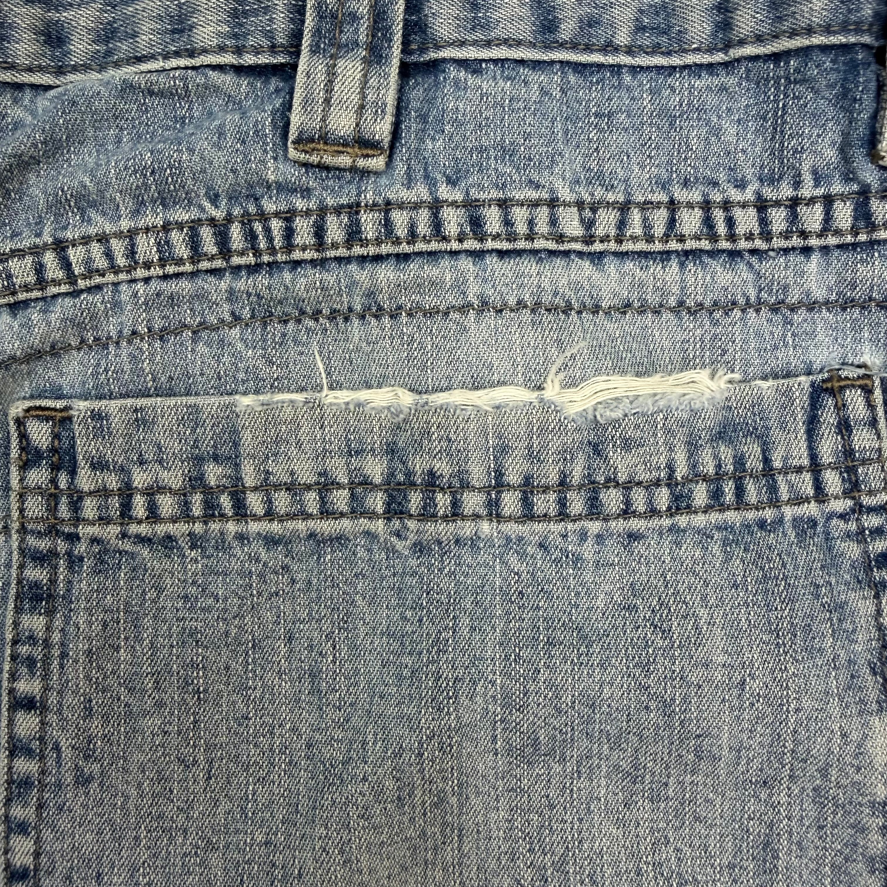 Vintage Wrangler Denim Cargo Shorts Blue