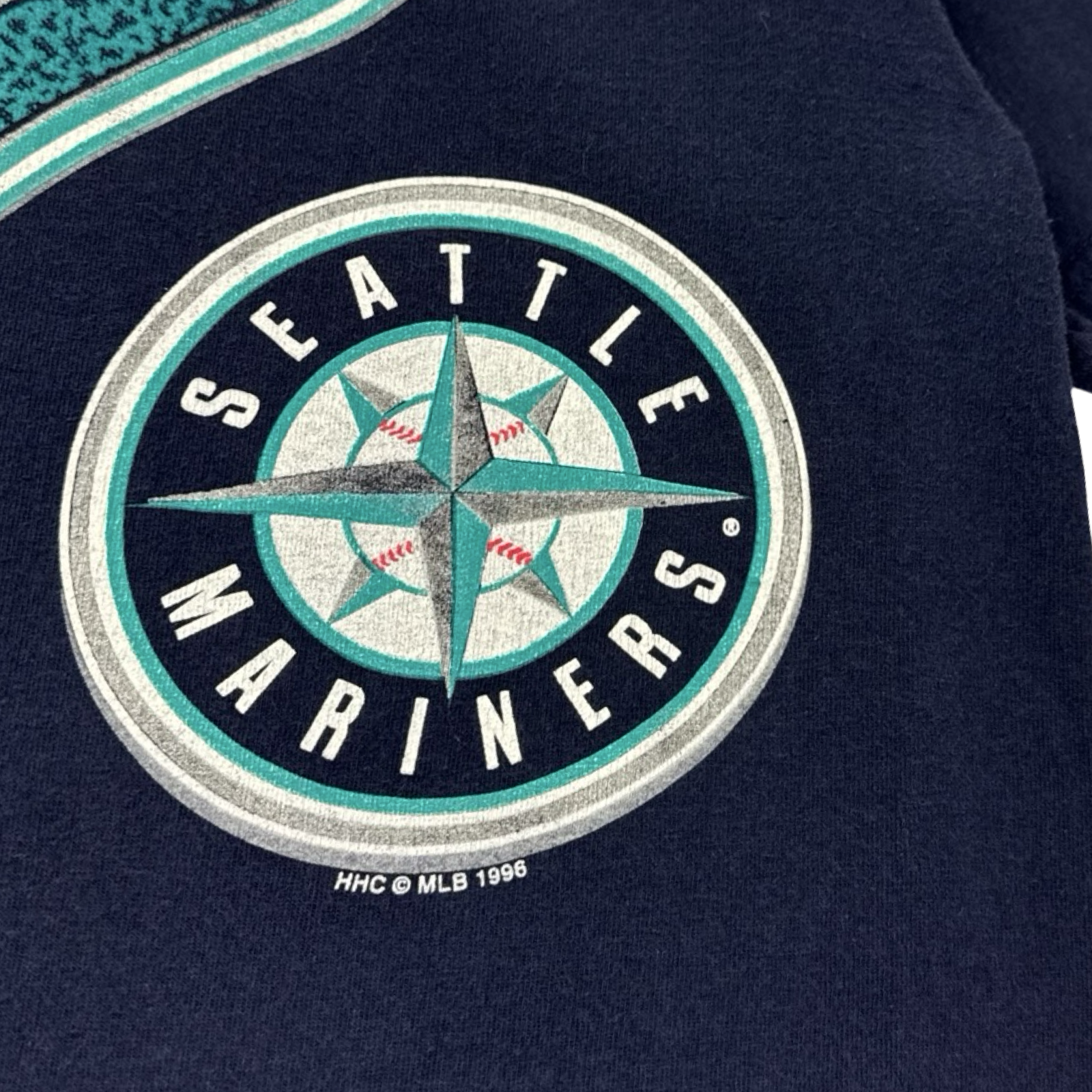 1996 Seattle Mariners Logo MLB T-Shirt Navy