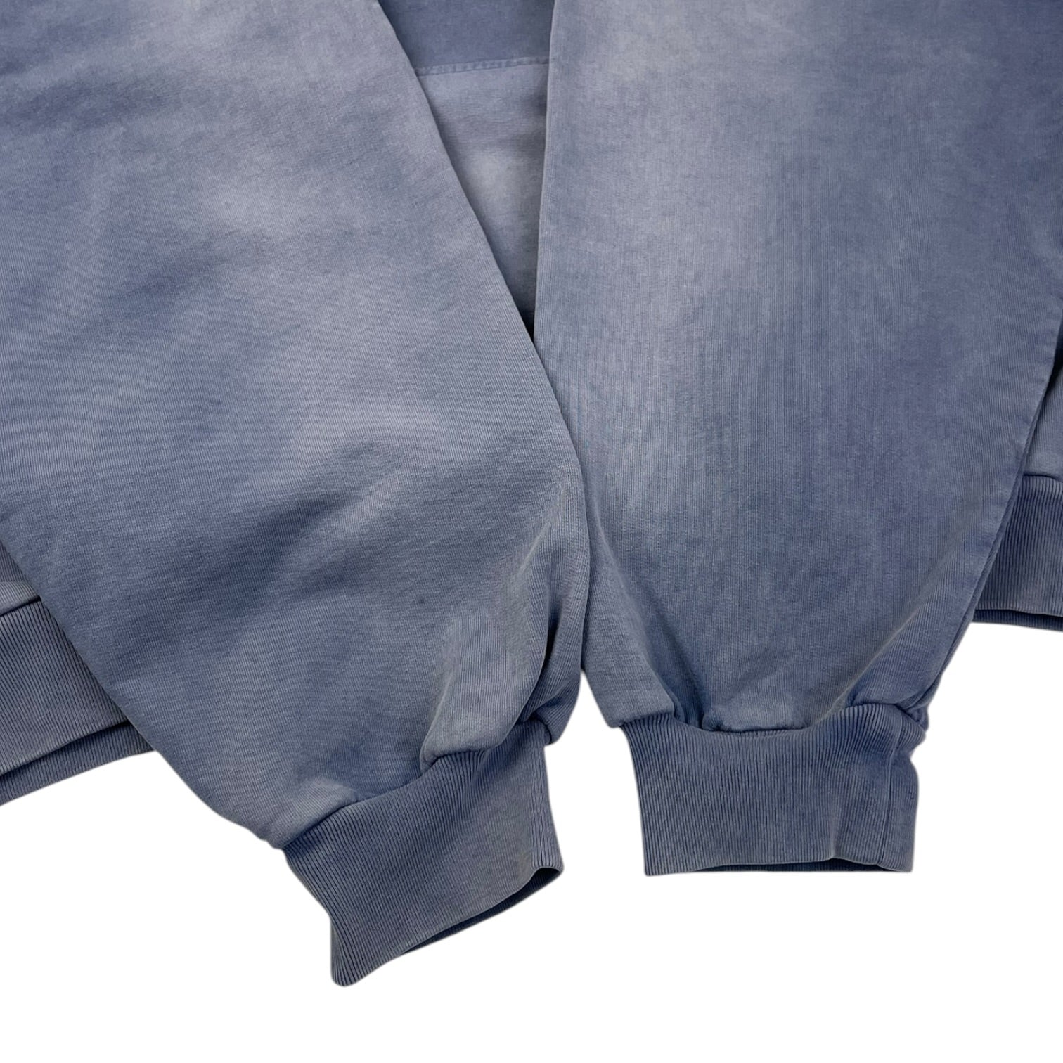 Balenciaga Embroidered Logo Faded Blue Hoodie