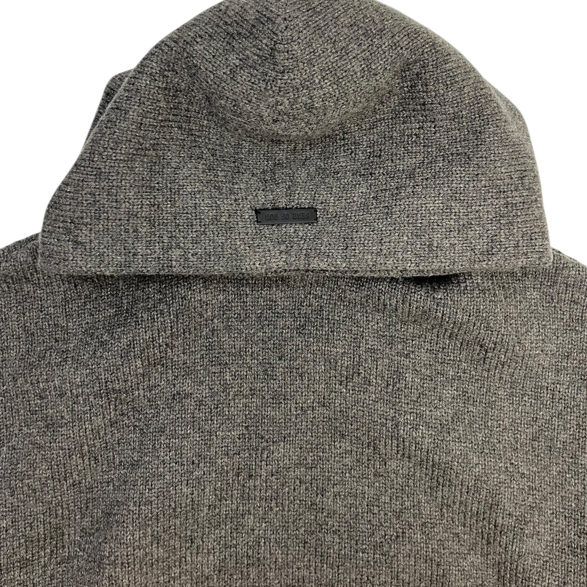 Fear of God Seventh Collection Knit Hoodie Dark Grey