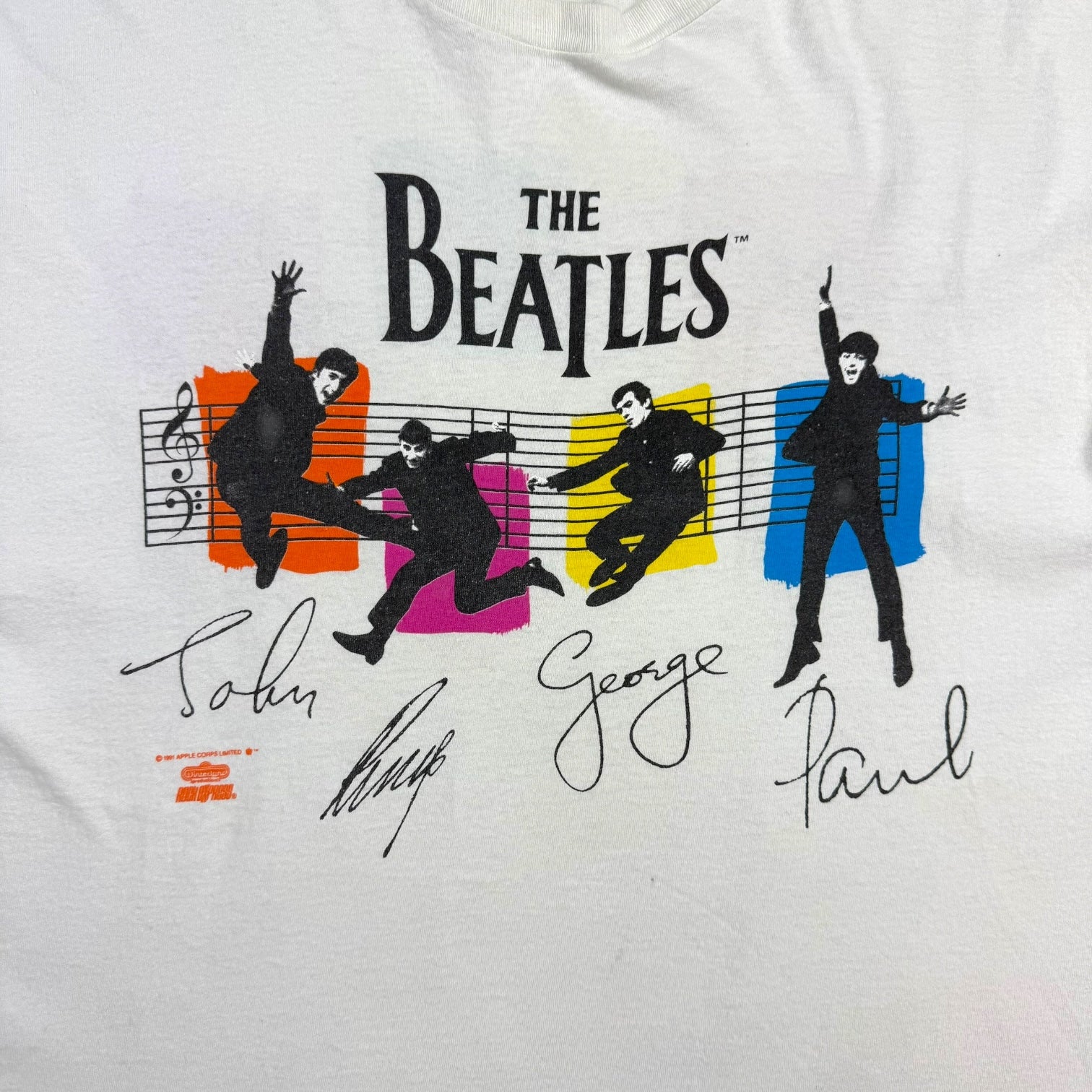 1991 The Beatles Yes! Yes! Yes! Tee White