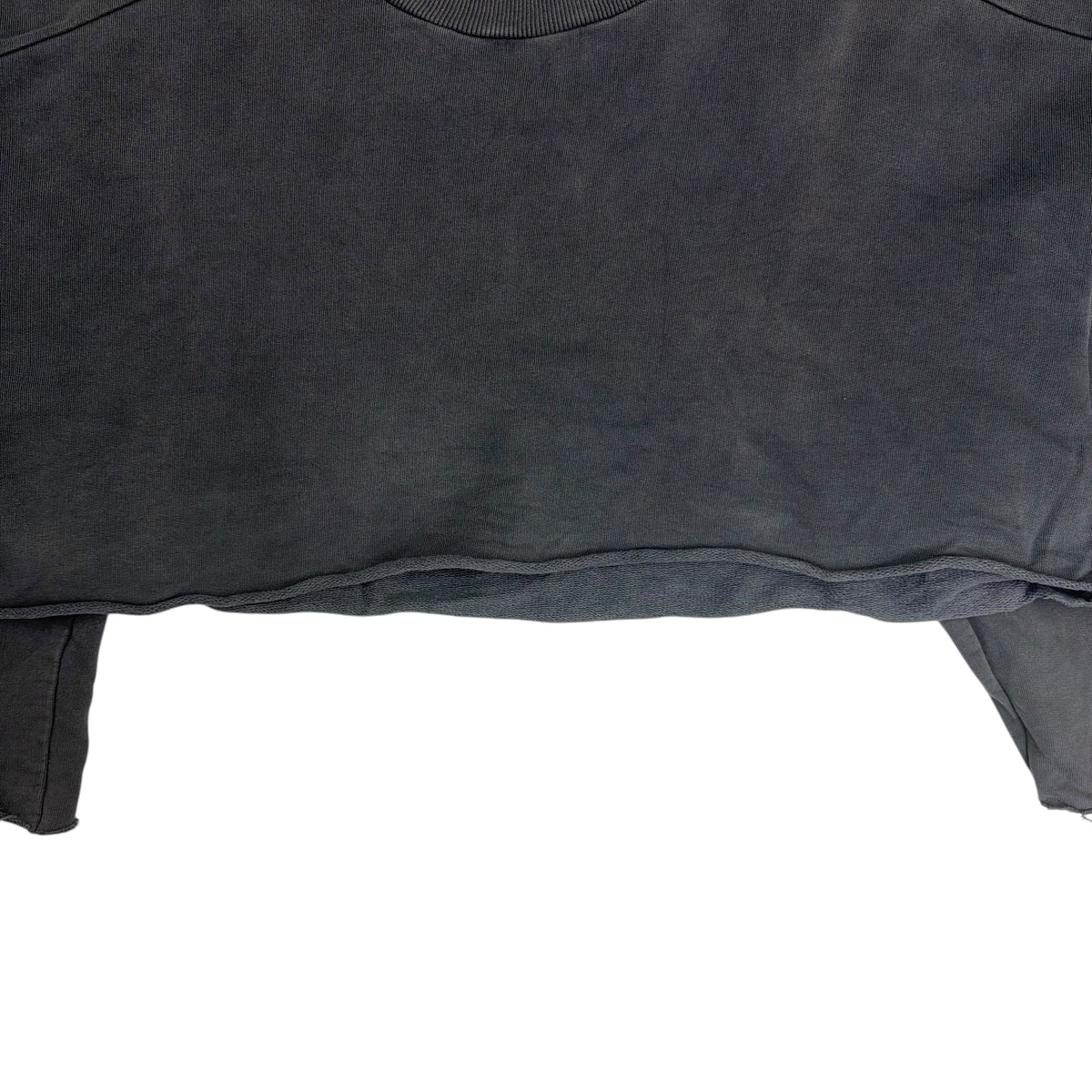 (W) Yeezy Season 1 Cropped Cotton Sweater Washed Black