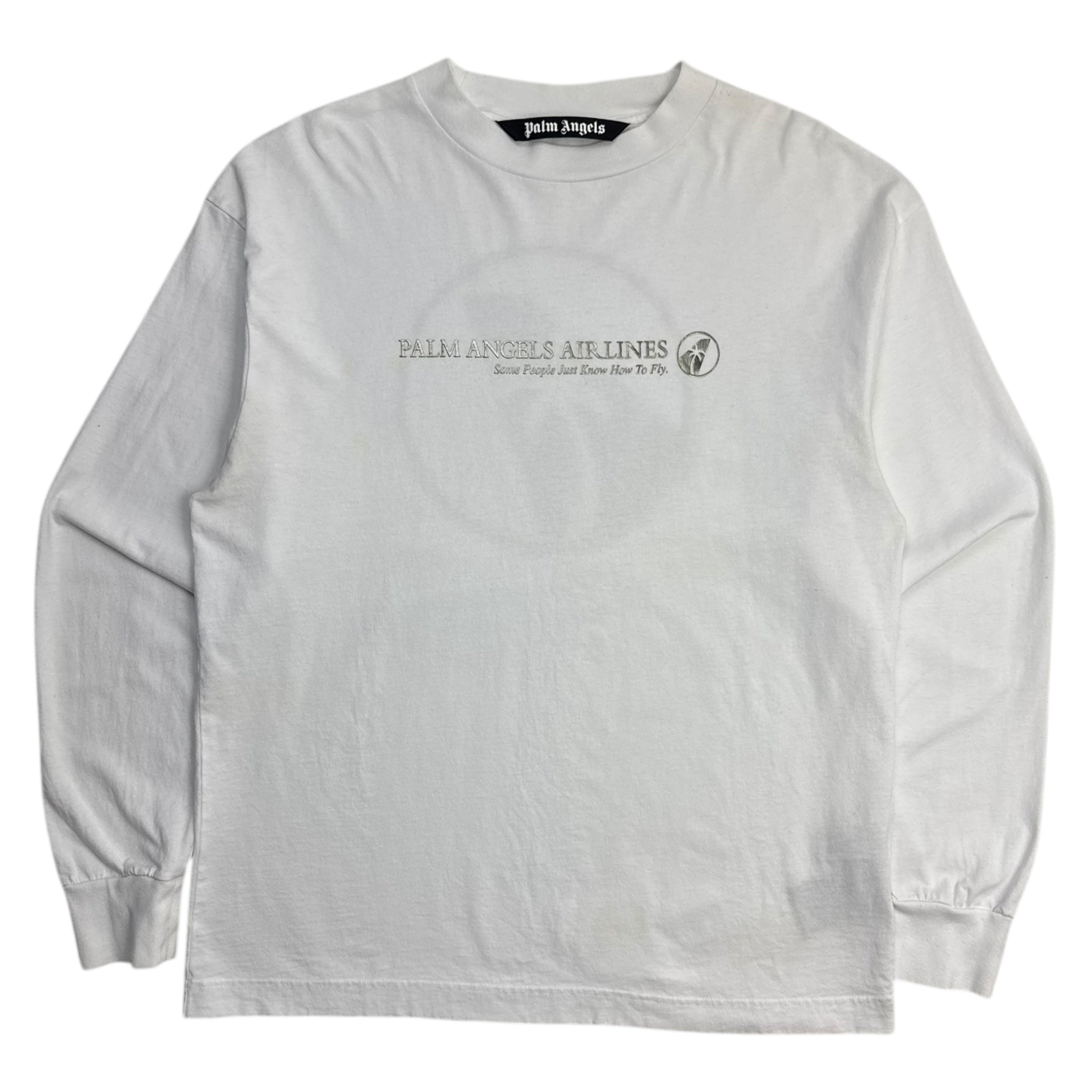 Palm Angels Palm Airlines Longsleeve White