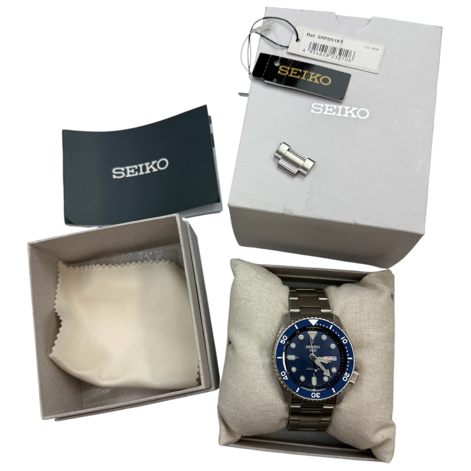 Seiko 5 Sports SRPD51 Automatic Blue Dial Diver Watch