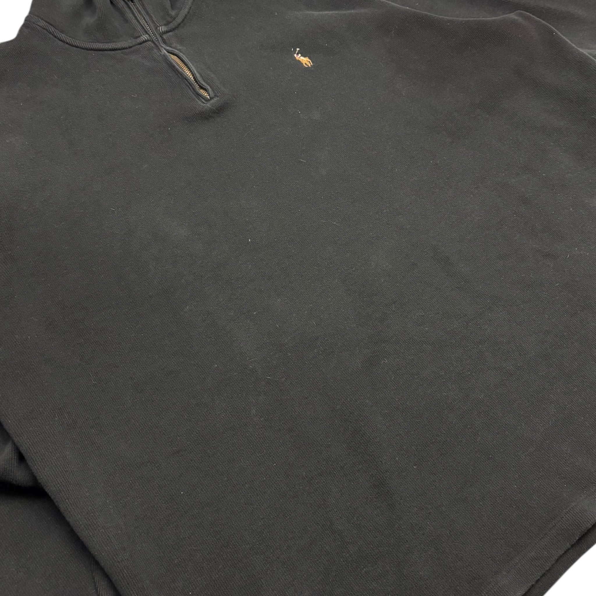 Vintage Polo Ralph Lauren Quarter Zip Sweater Black