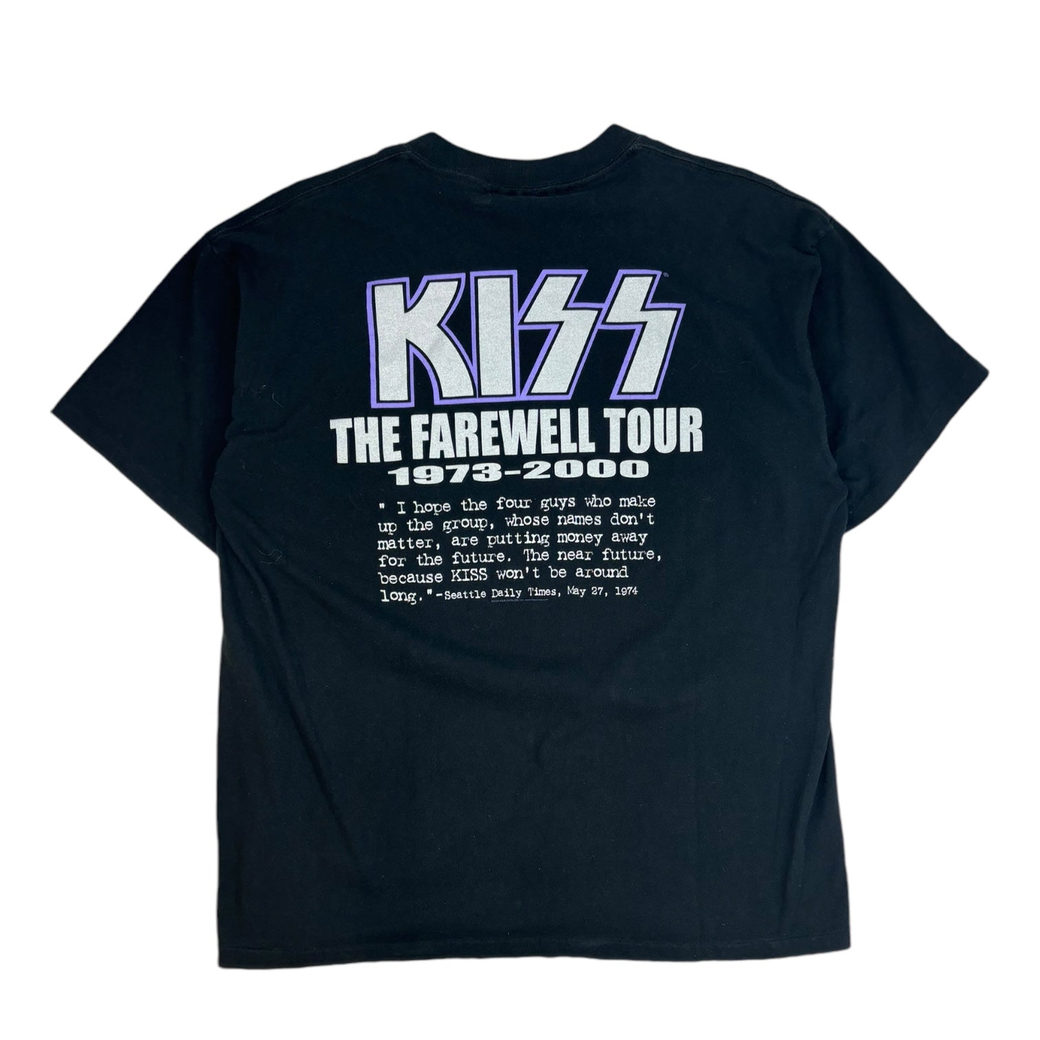 Vintage 2000 Kiss “The Farewell Tour” T-Shirt Black