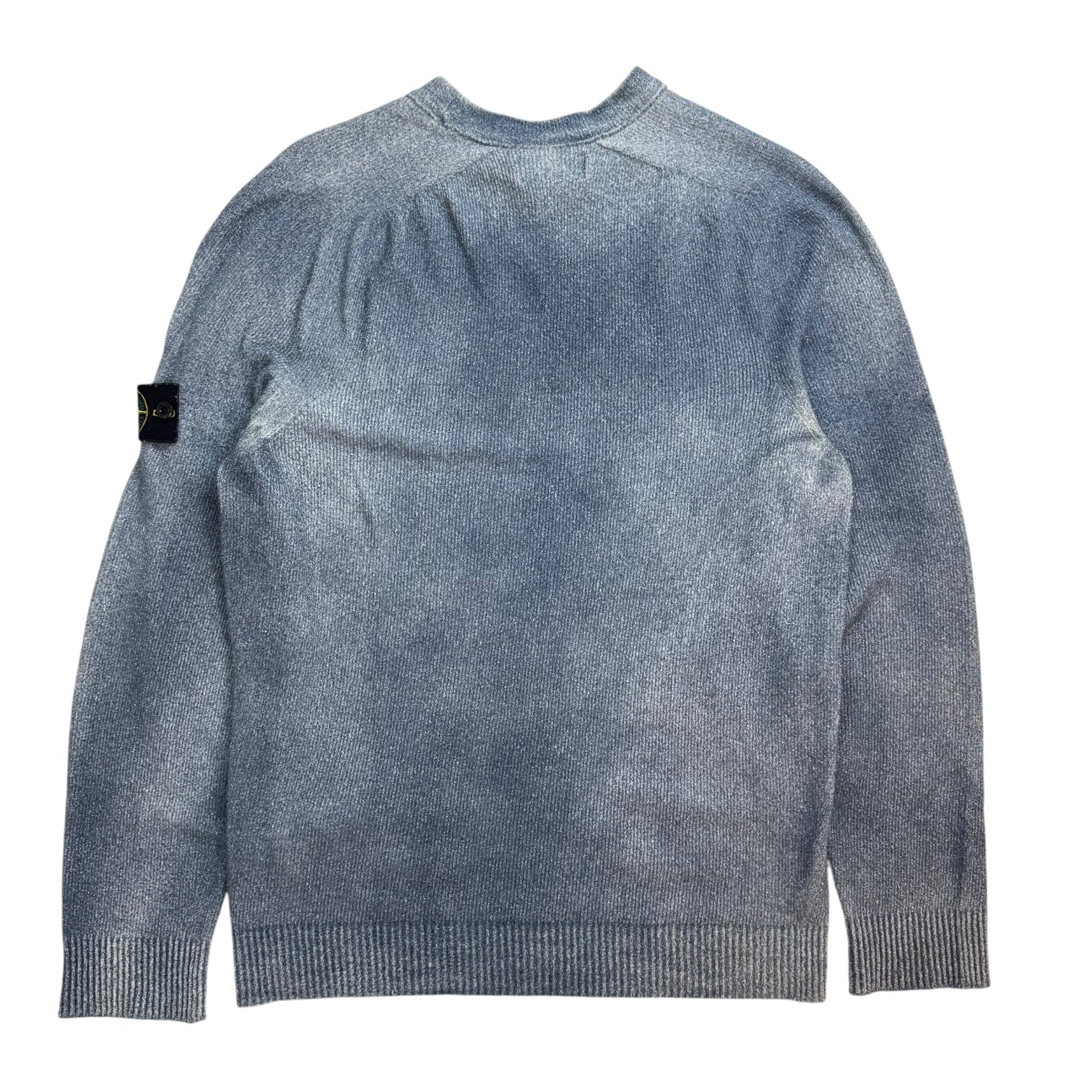 Stone Island Tie Dyed Knit Sweater Blue