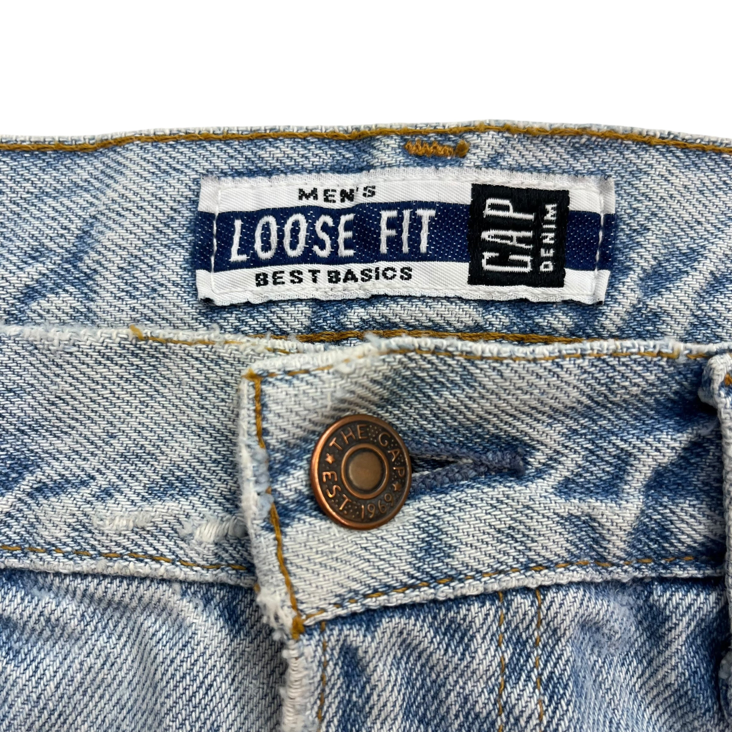 Vintage Gap Denim Basics Denim Pants Light Wash