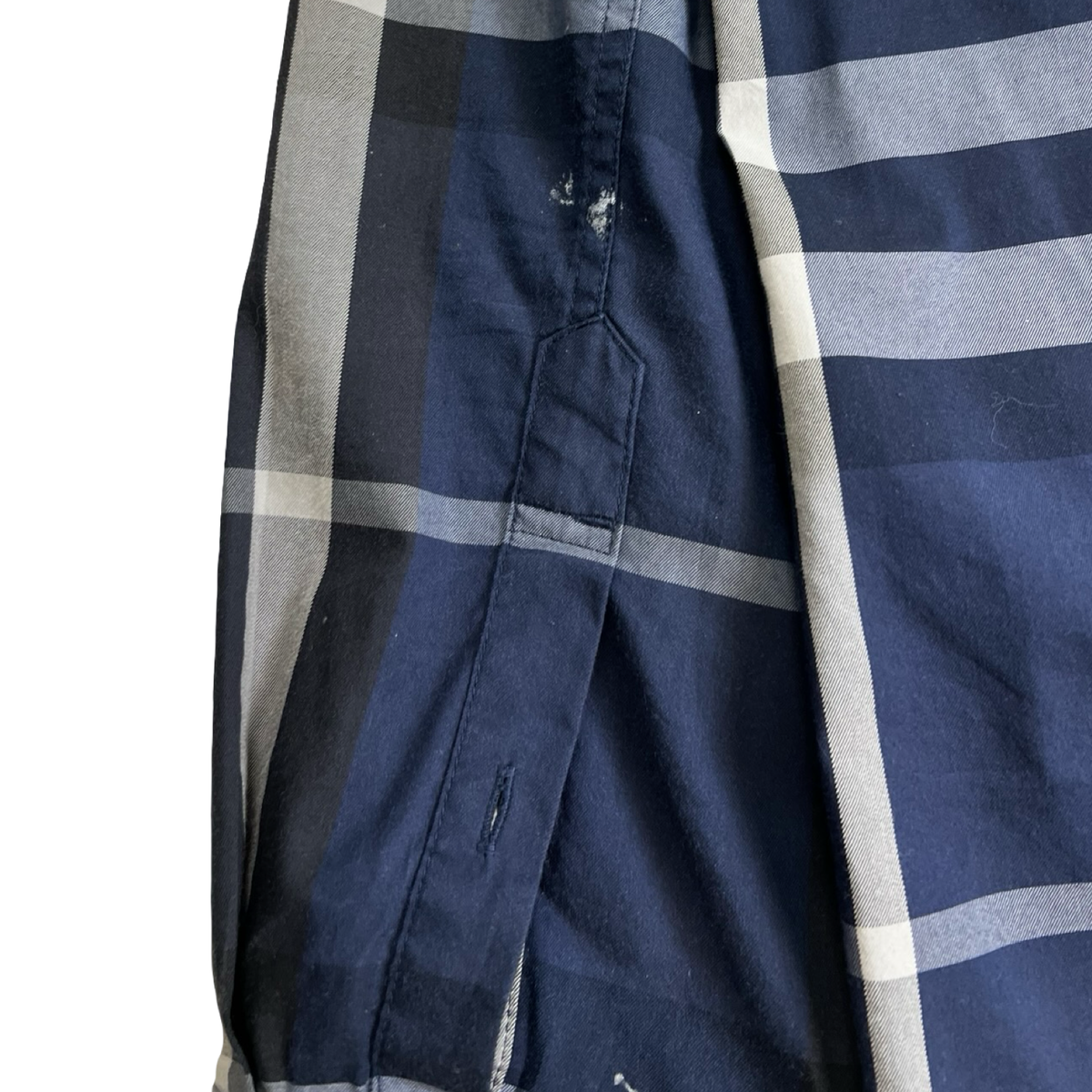 Burberry Brit Check Print Long Sleeve Button Down Shirt