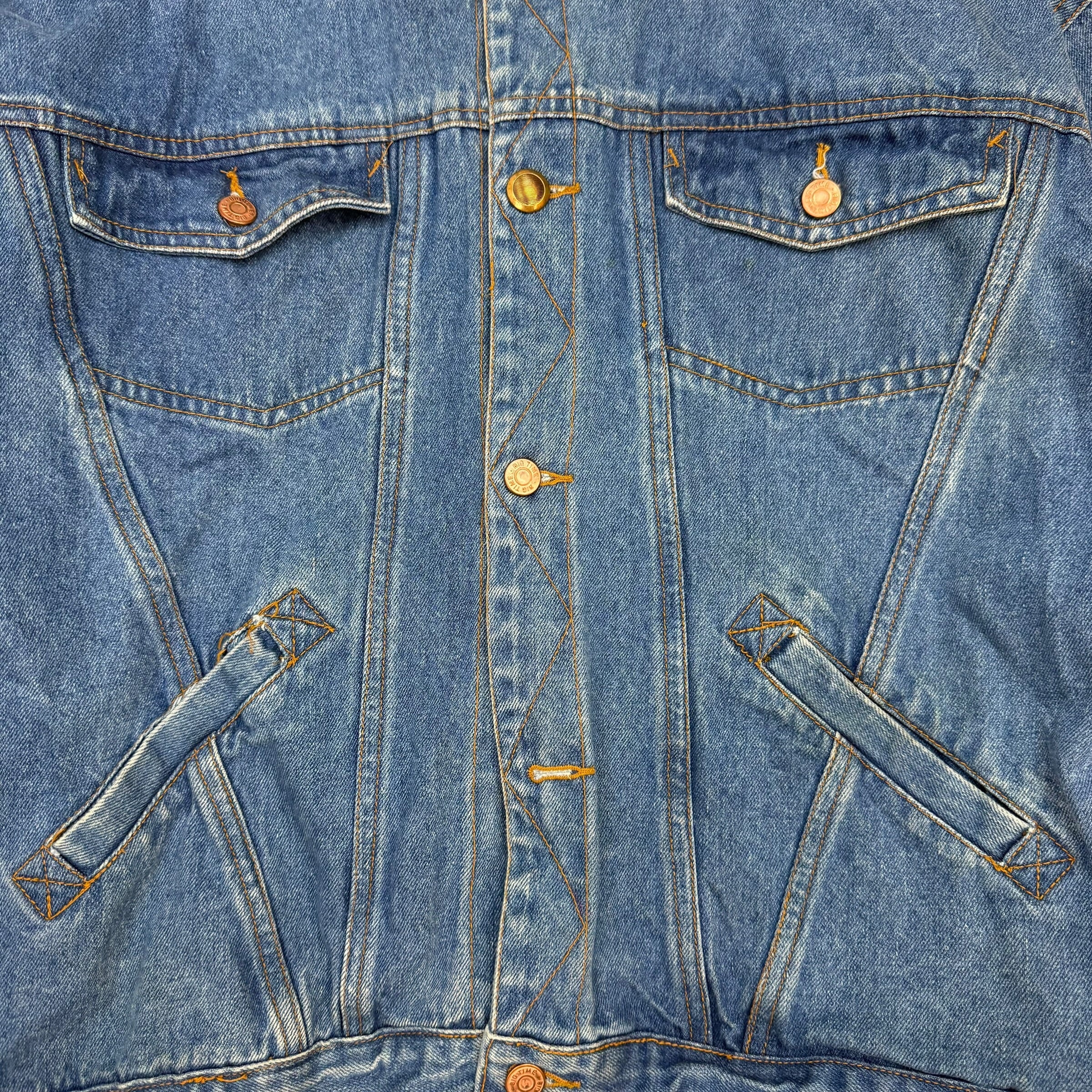 Vintage Big Time Denim Jacket Dark Wash
